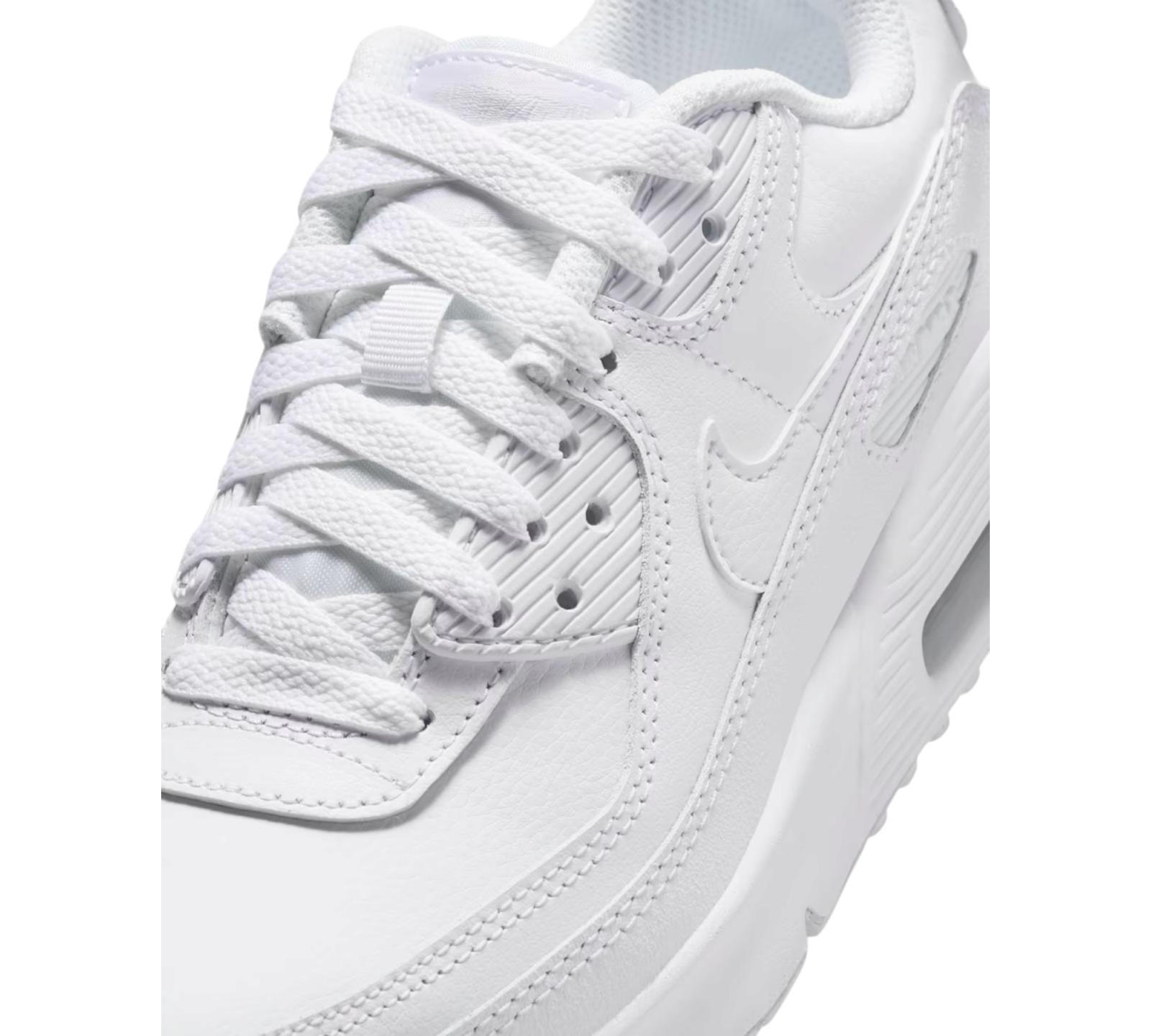 NIKE AIR MAX 90 LTR WHITE METALLIC SILVER