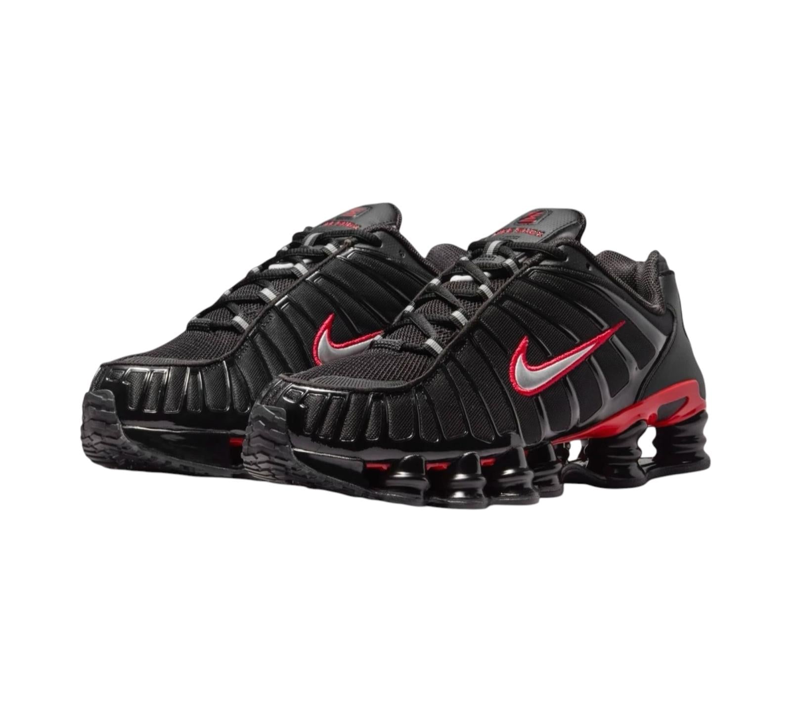 NIKE SHOX TL BLACK UNIVERSITY RED