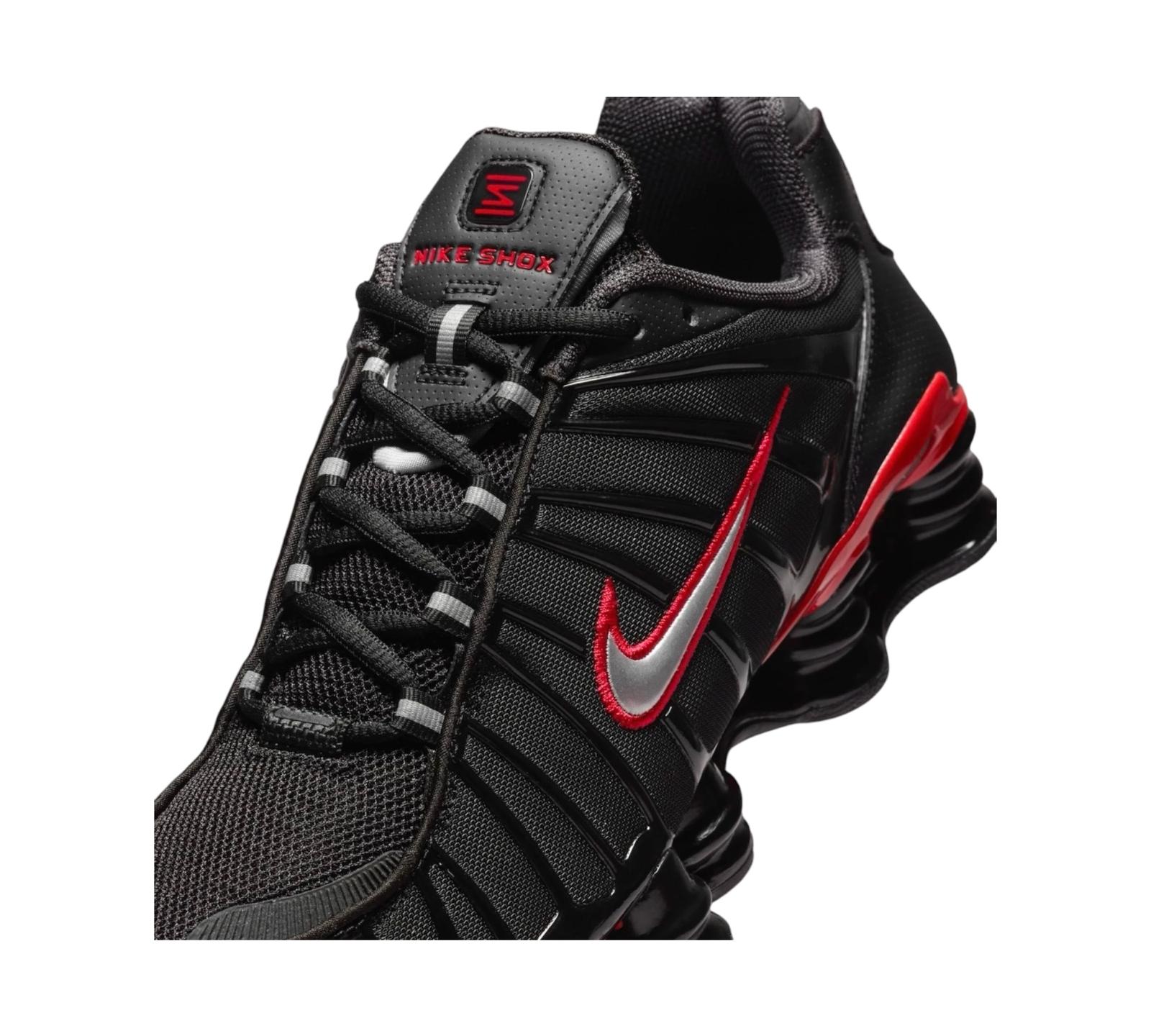 NIKE SHOX TL BLACK UNIVERSITY RED