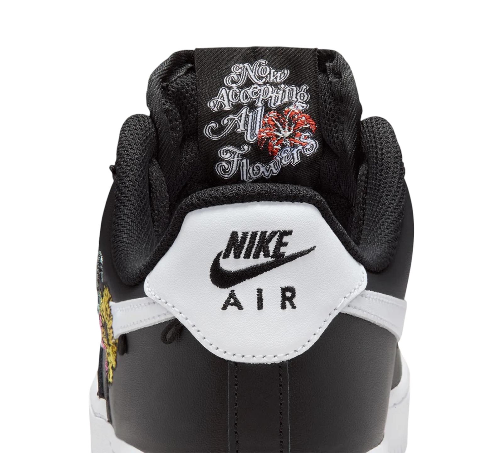 NIKE AIR FORCE 1 LOW PREMIUM NOW ACCEPTING ALL FLOWERS BLACK