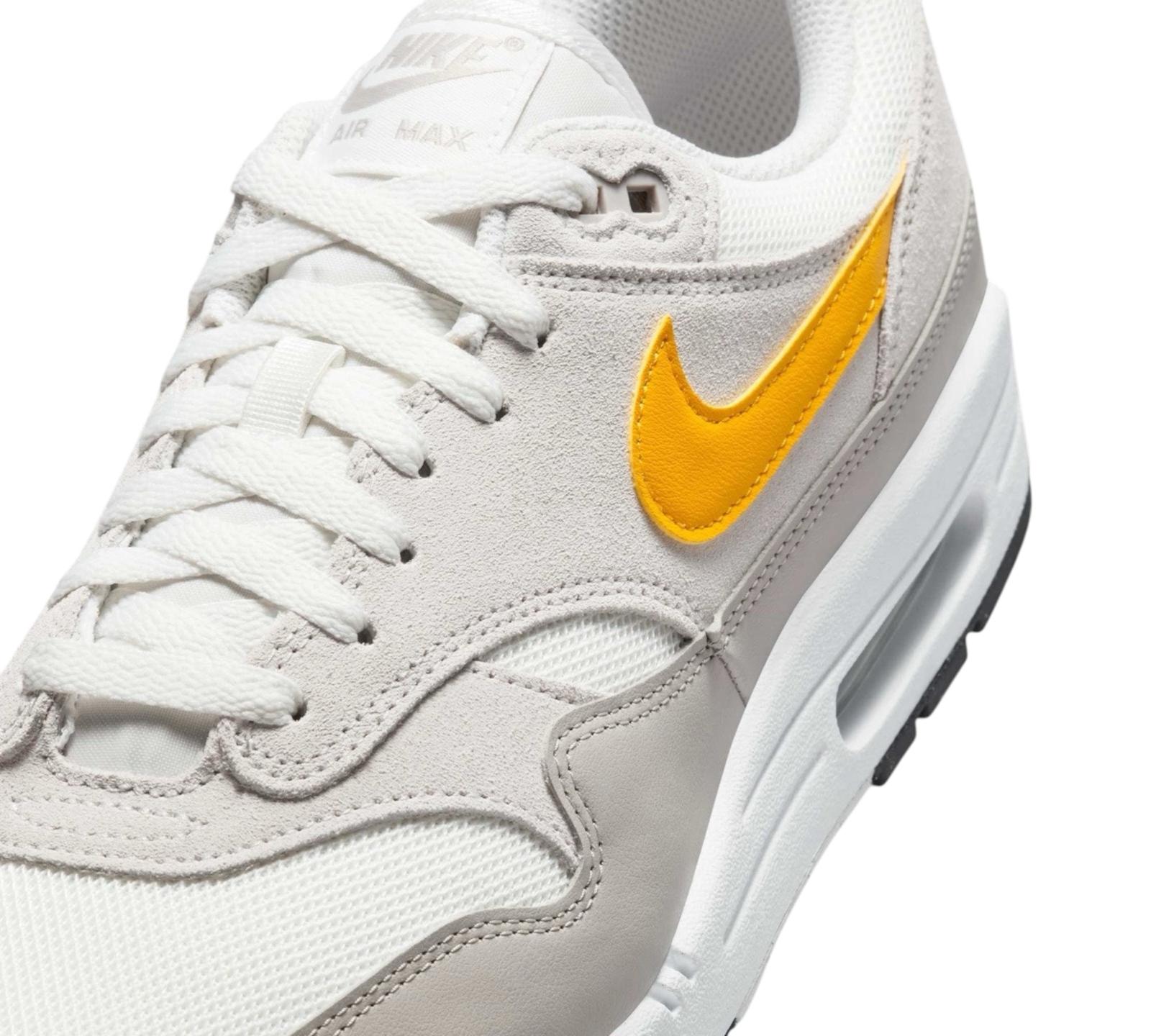 NIKE AIR MAX 1 ESSENTIAL SUMMIT WHITE UNIVERSITY GOLD