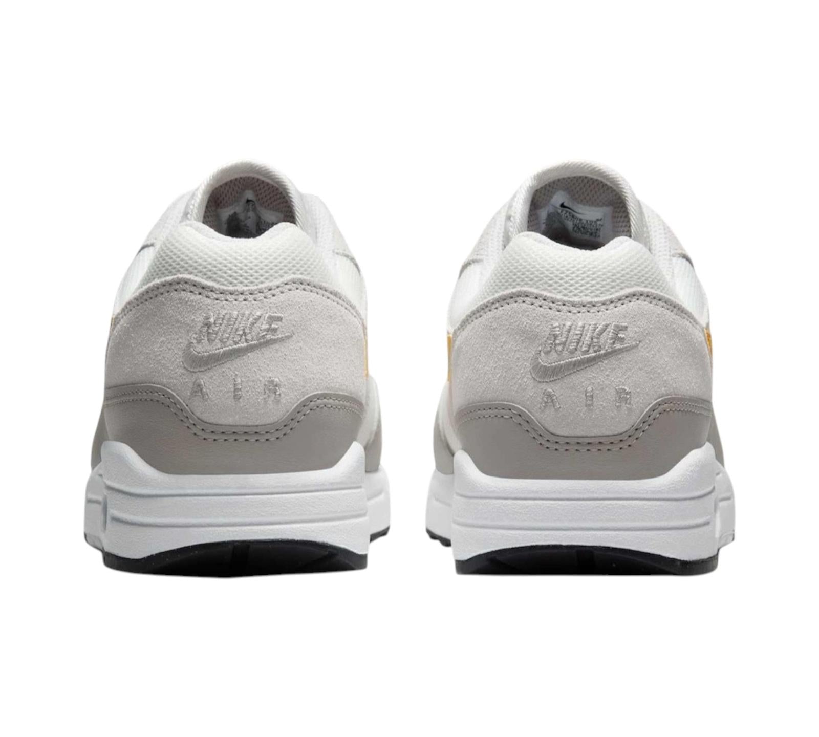 NIKE AIR MAX 1 ESSENTIAL SUMMIT WHITE UNIVERSITY GOLD