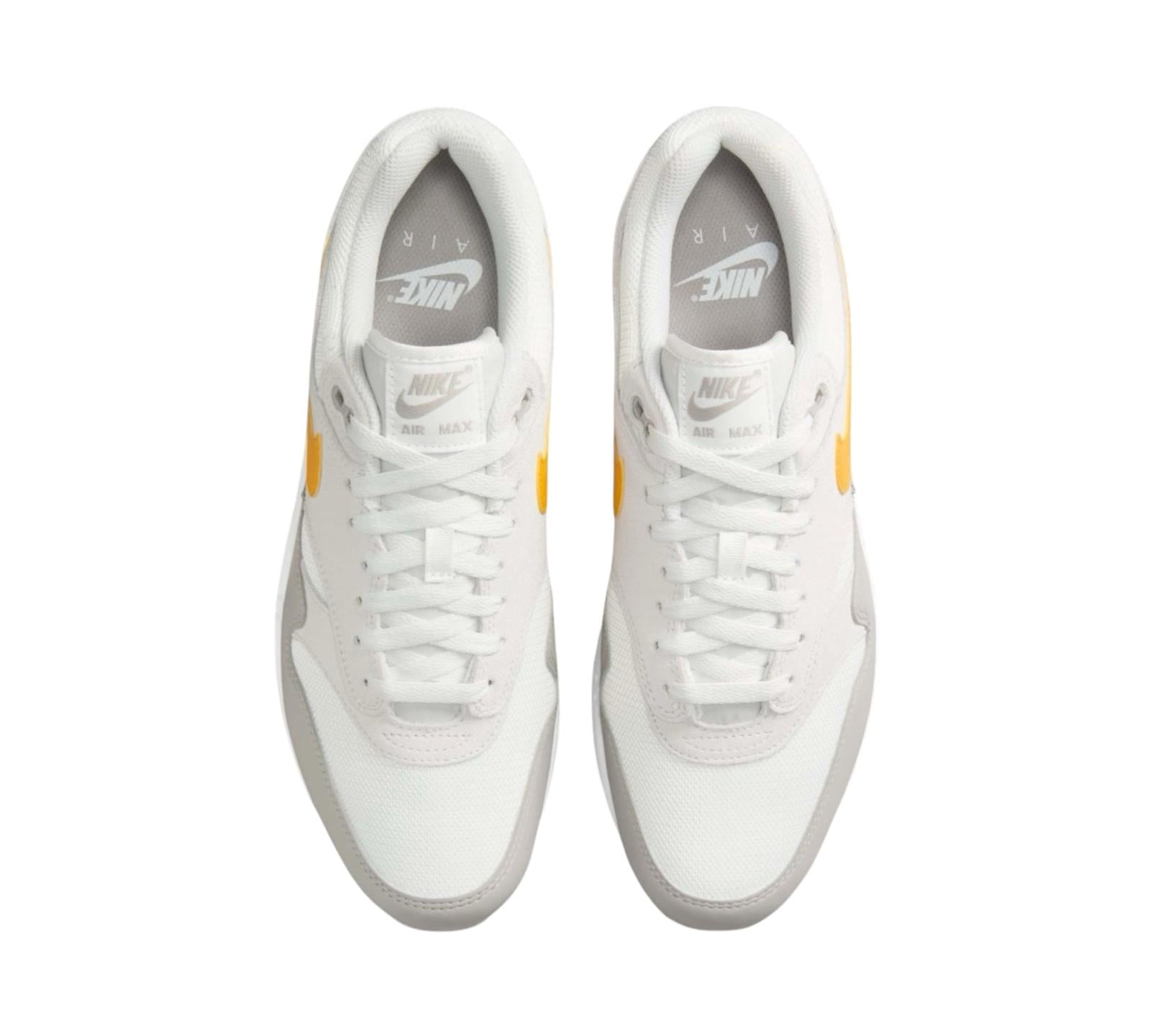NIKE AIR MAX 1 ESSENTIAL SUMMIT WHITE UNIVERSITY GOLD