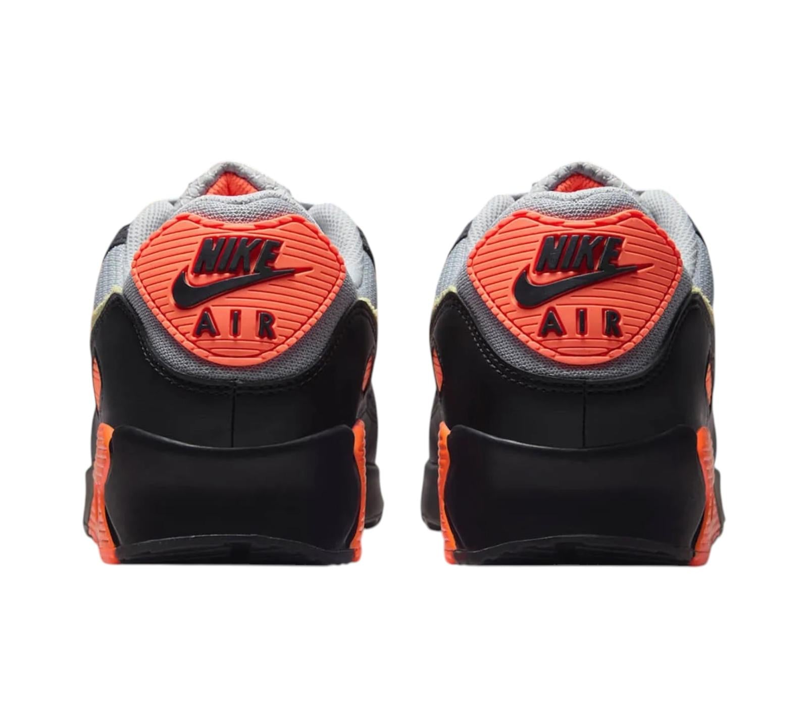 NIKE AIR MAX 90 LIGHT SMOKE GREY HYPER CRIMSON LIMELIGHT