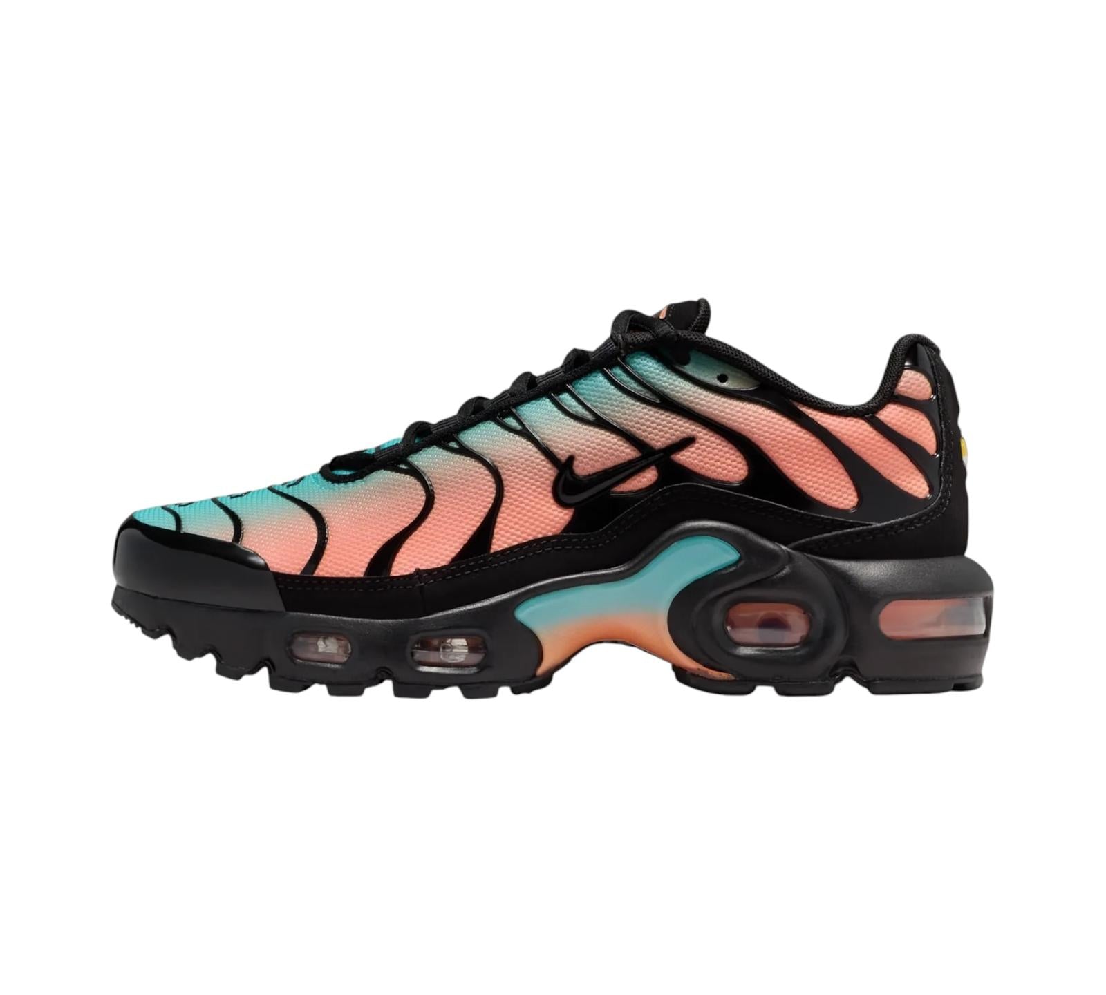 NIKE AIR MAX PLUS AURORA GREEN ORANGE PULSE