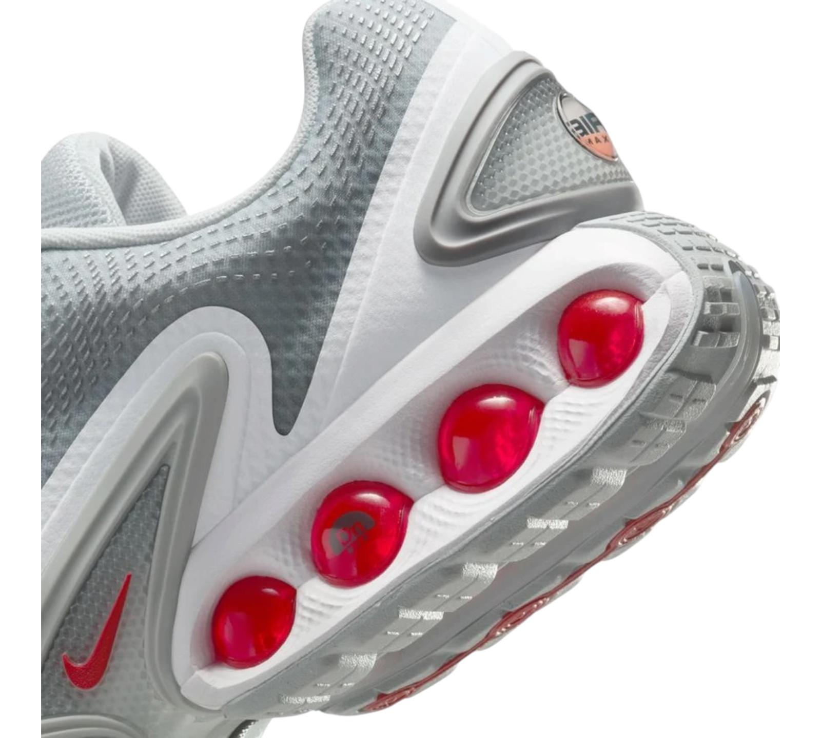 NIKE AIR MAX DN PURE PLATINUM WOLF GREY METALLIC SILVER UNIVERSITY RED