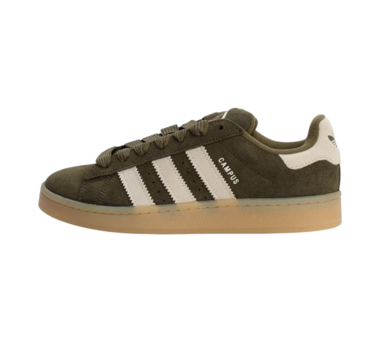 ADIDAS CAMPUS 00S CAMP MEDIUM DARK KHAKI OFF WHITE GUM