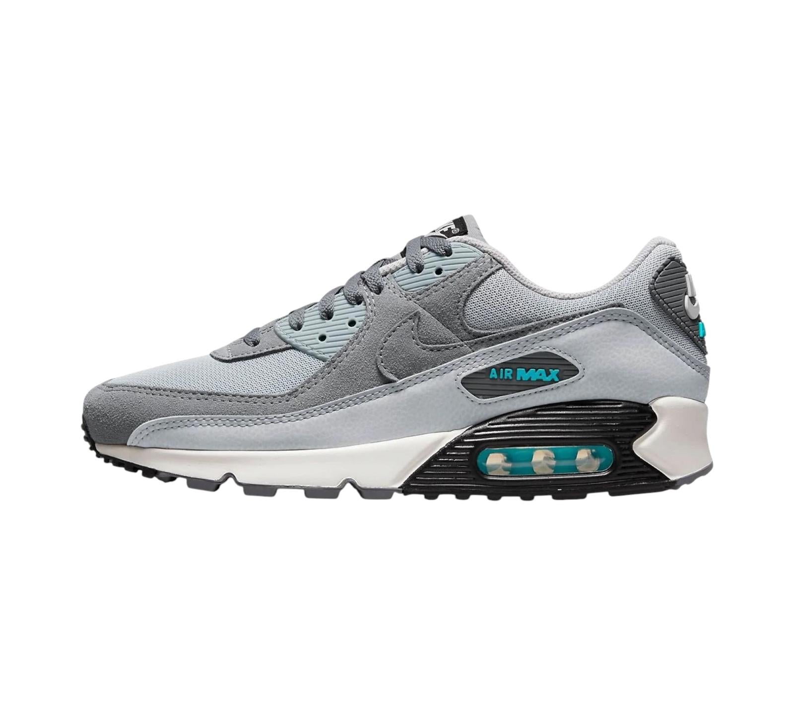 NIKE AIR MAX 90 WOLF GREY CHLORINE BLUE