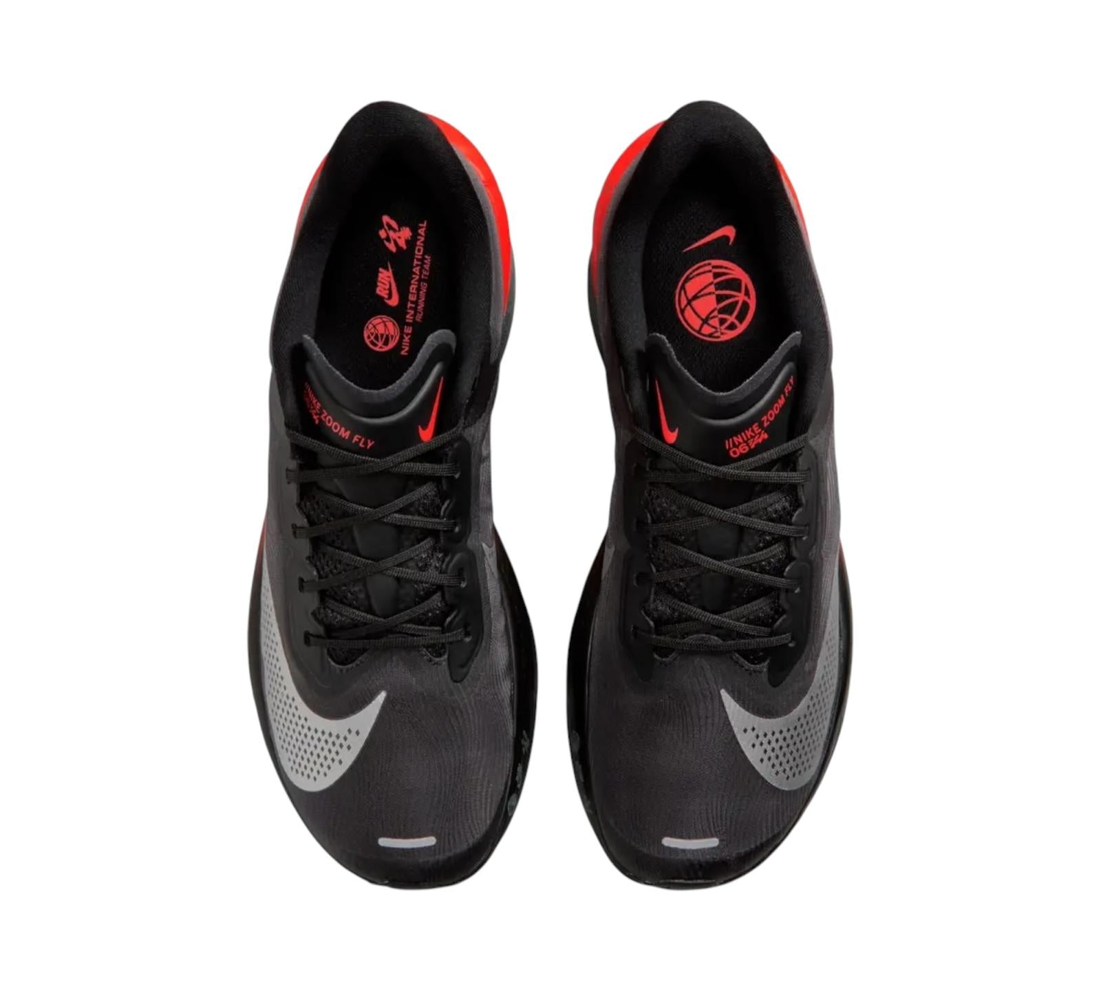 NIKE ZOOM FLY 6 BLACK METALLIC SILVER CRIMSON