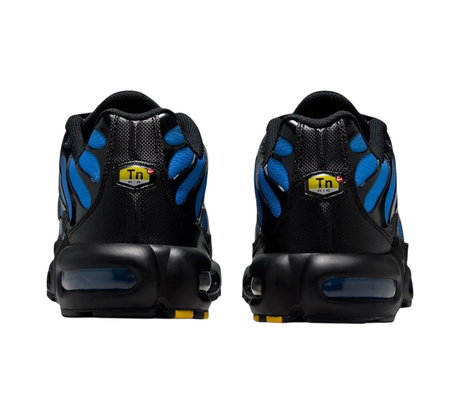 NIKE AIR MAX PLUS BLACK BLUE CRYSTAL