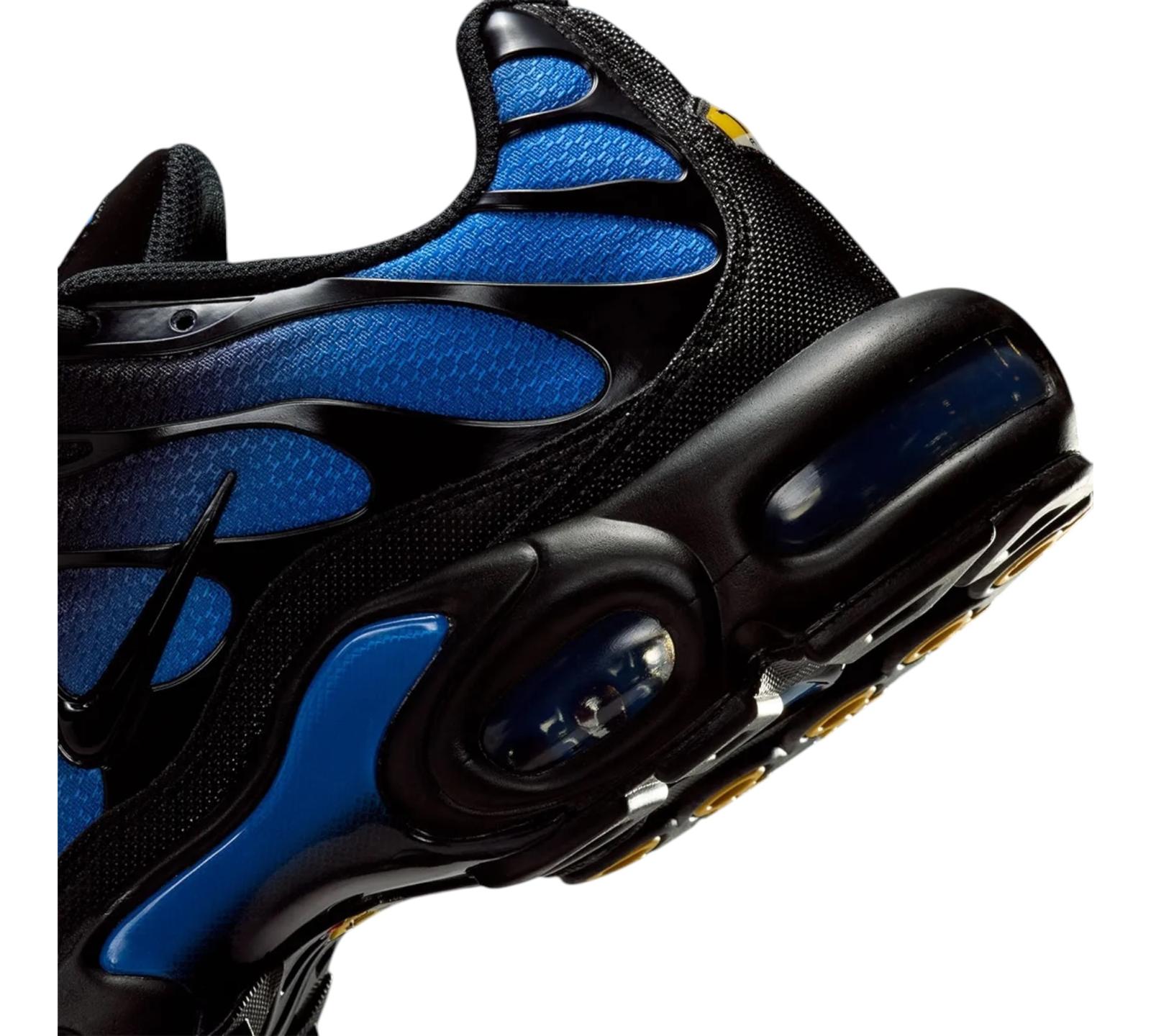 NIKE AIR MAX PLUS BLACK BLUE CRYSTAL