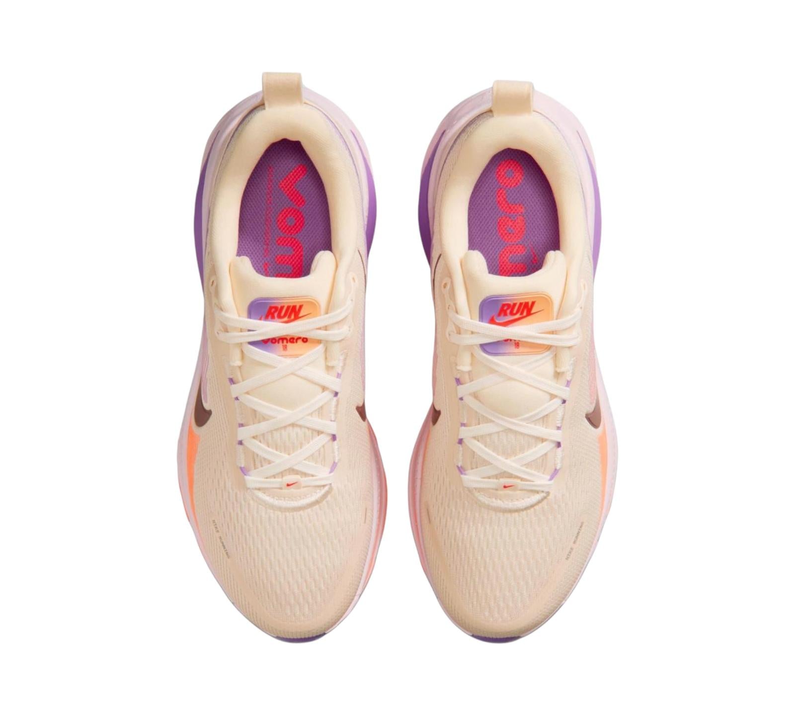 NIKE VOMERO 18 CHALK BRIGHT VIOLET TATTOO