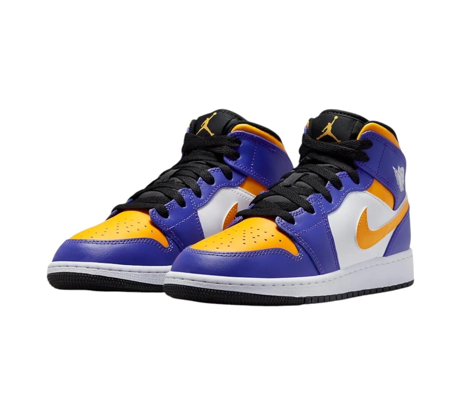 JORDAN 1 MID LAKERS