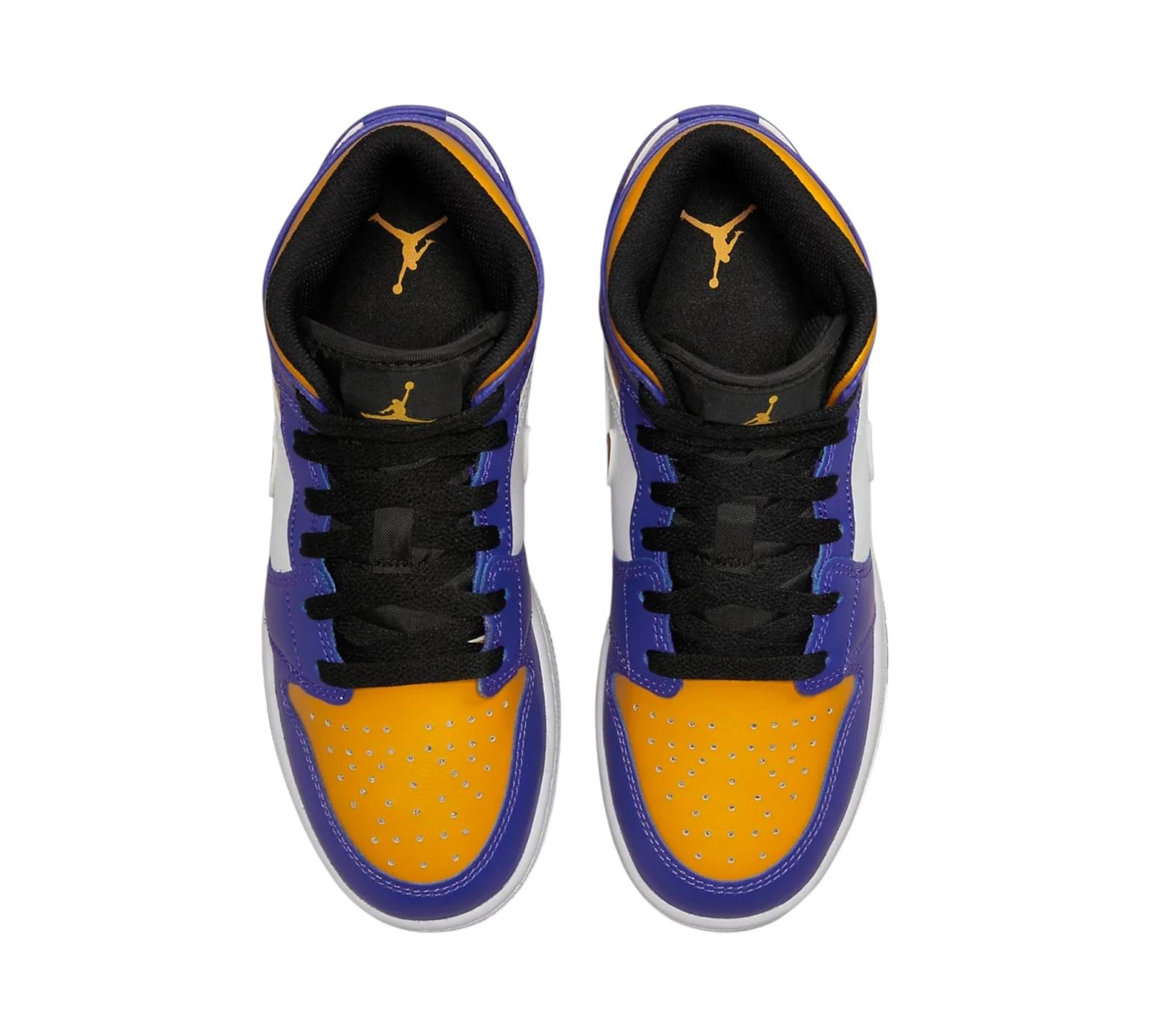JORDAN 1 MID LAKERS