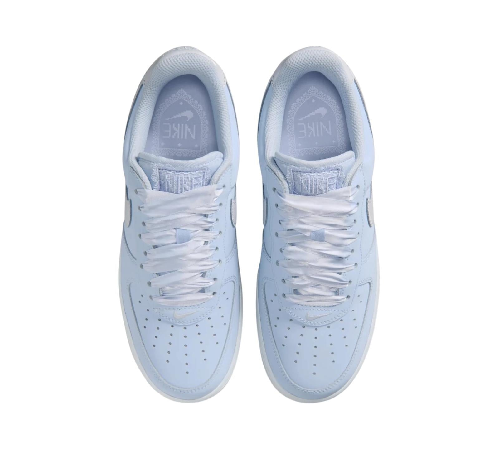 NIKE AIR FORCE 1 LOW RETRO PREMIUM RIBBON LACE HYDROGEN BLUE