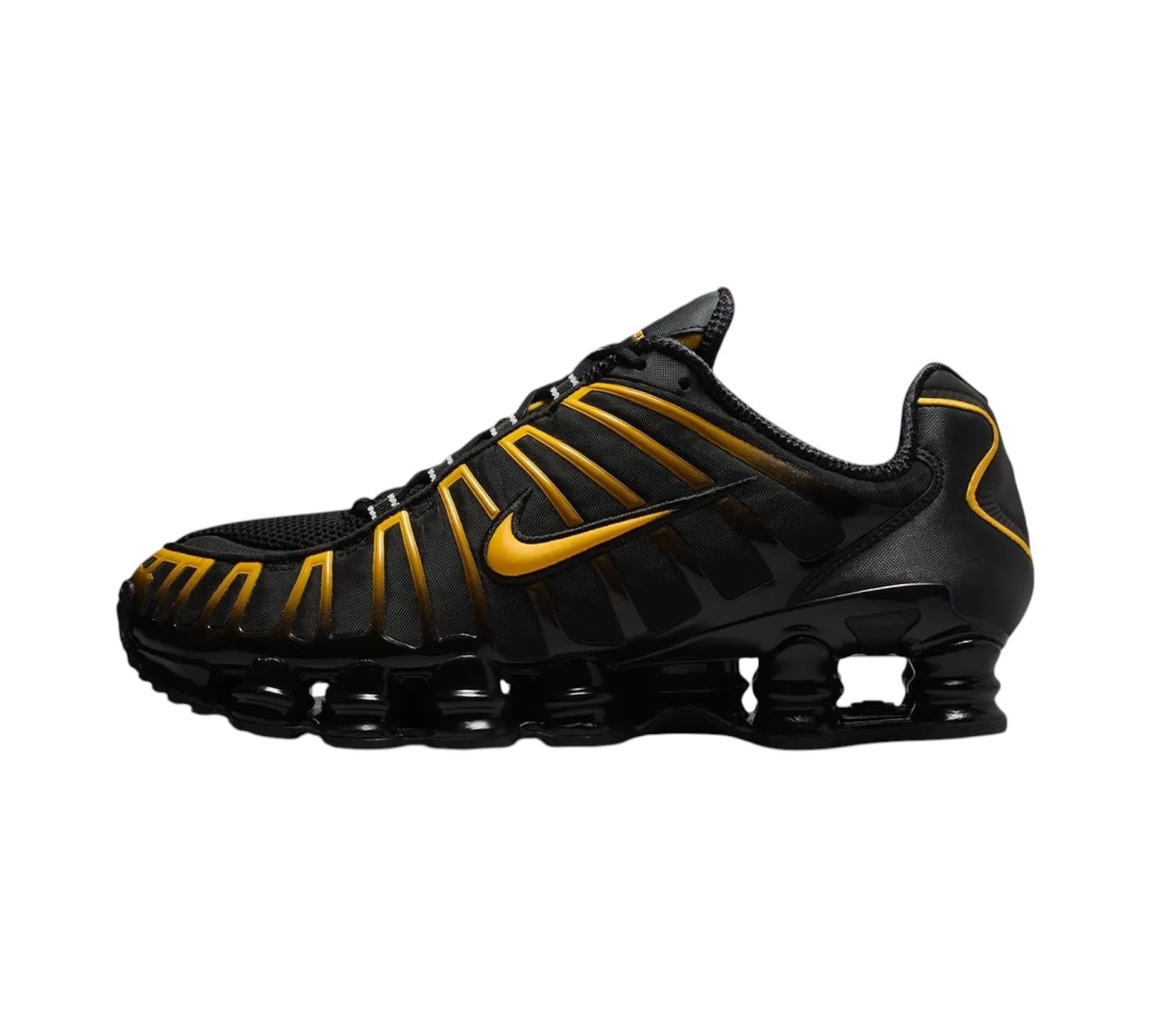 NIKE SHOX TL BLACK UNIVERSITY GOLD