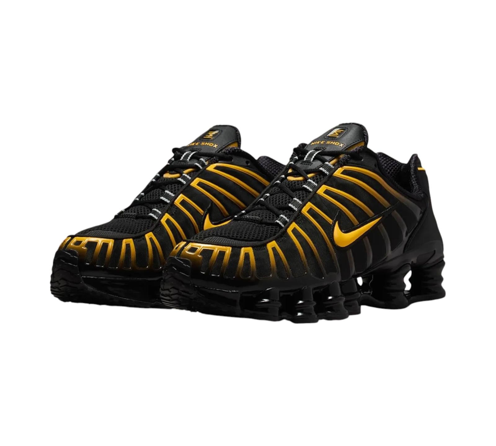 NIKE SHOX TL BLACK UNIVERSITY GOLD