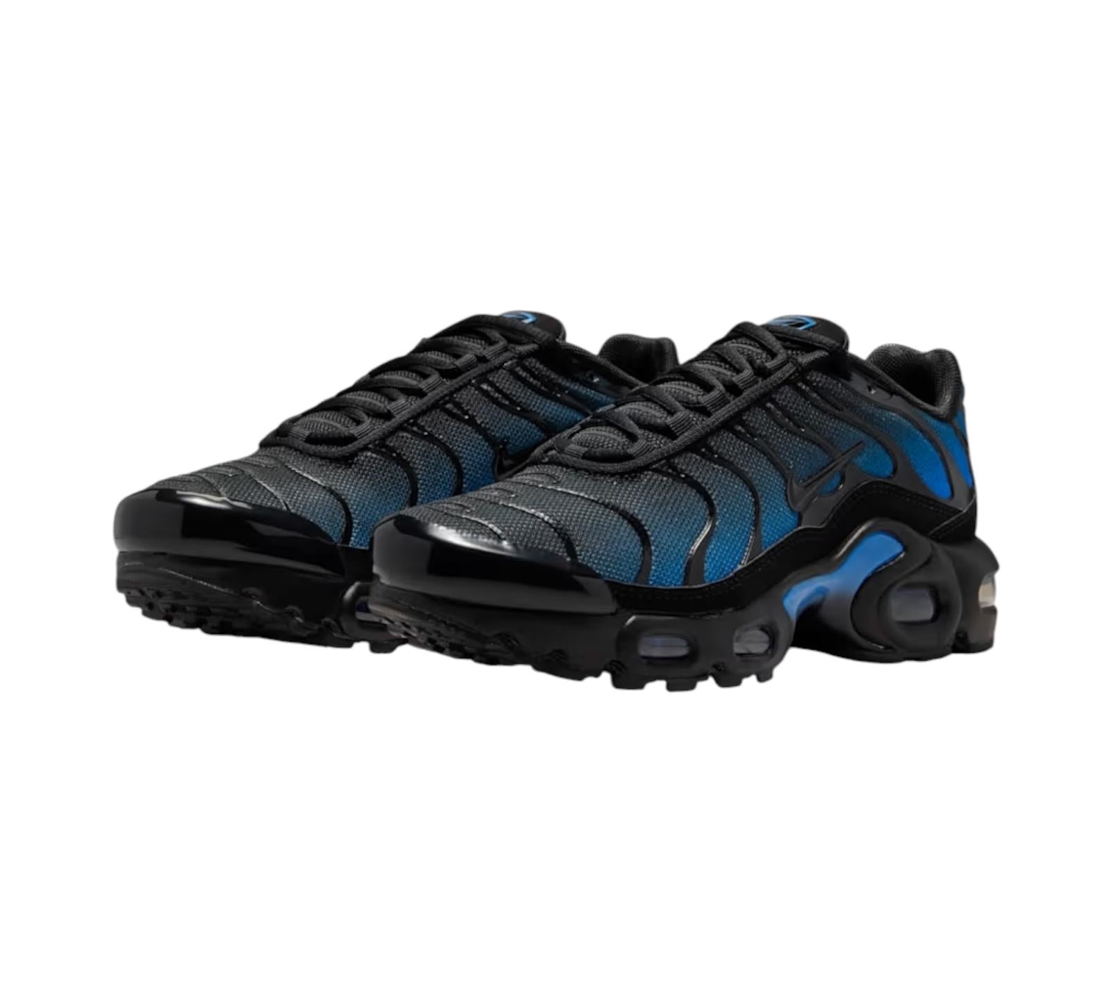 NIKE AIR MAX PLUS BLACK BLUE CRYSTAL