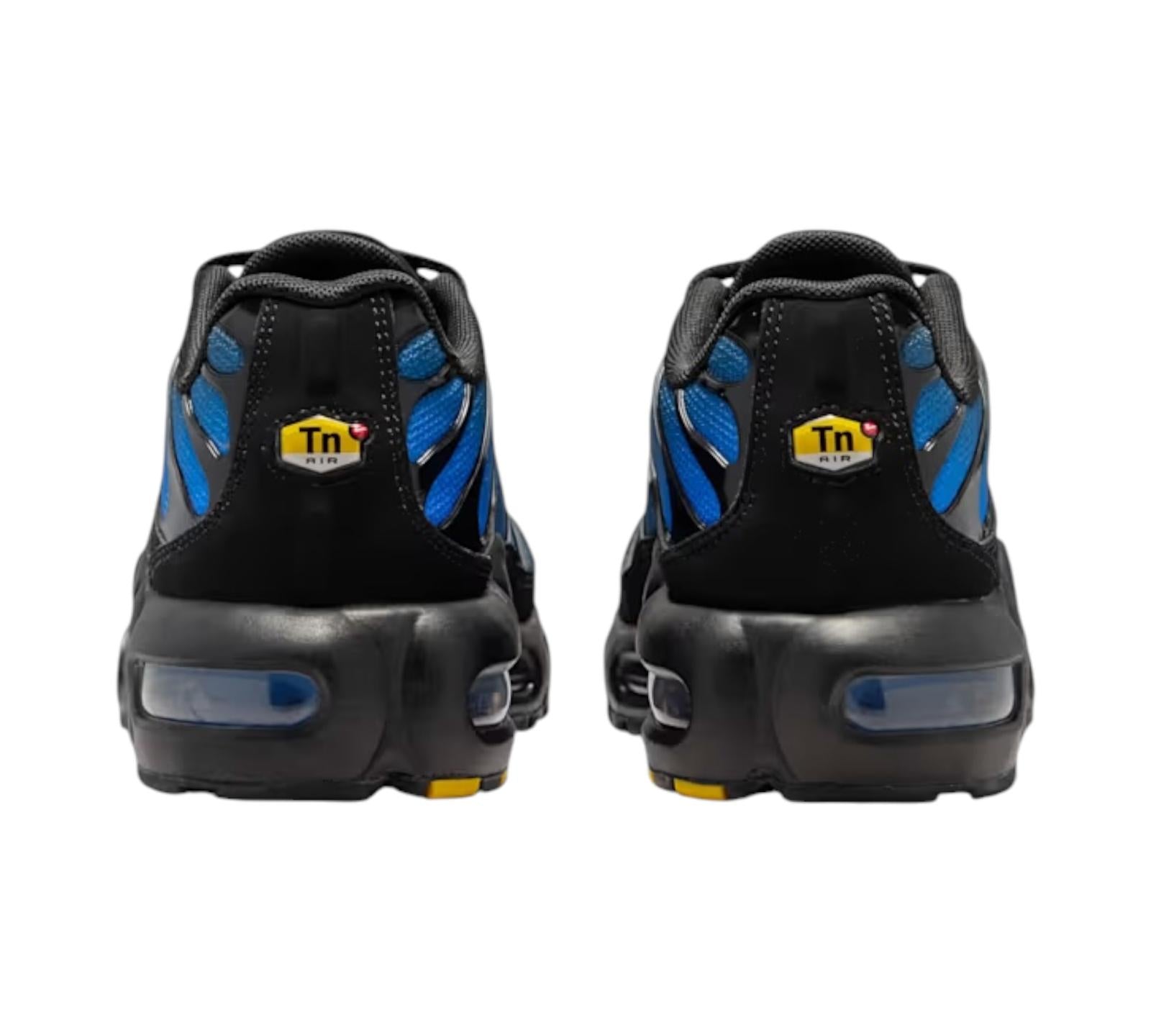 NIKE AIR MAX PLUS BLACK BLUE CRYSTAL