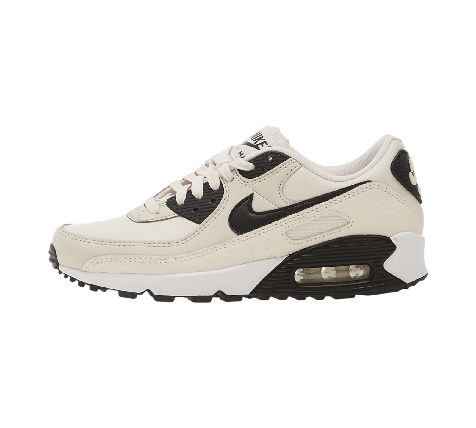NIKE AIR MAX 90 SAIL CROC PRINT PHANTOM BLACK