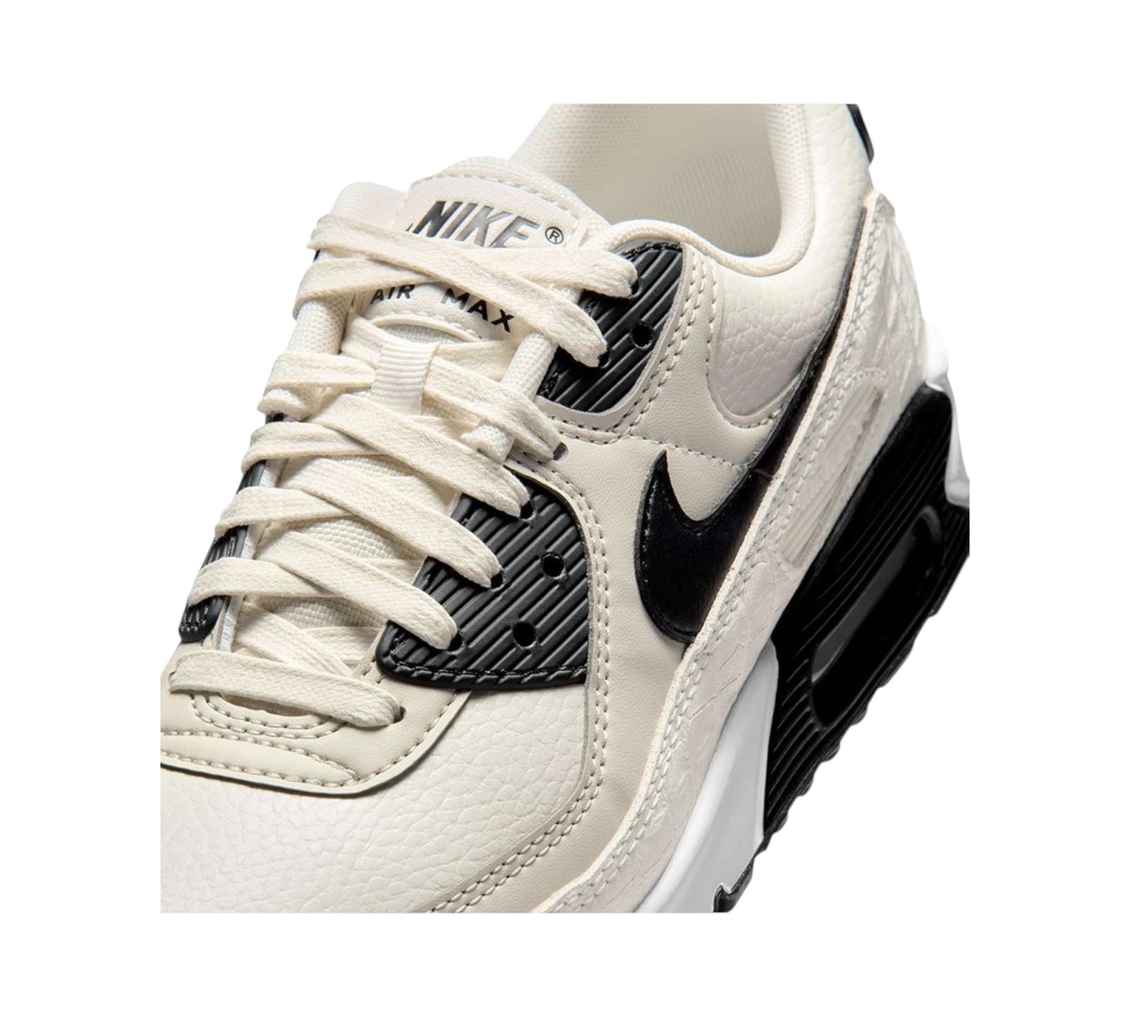 NIKE AIR MAX 90 SAIL CROC PRINT PHANTOM BLACK