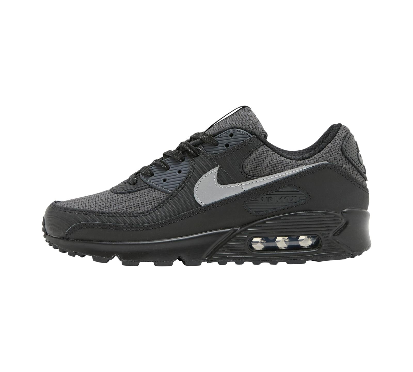 NIKE AIR MAX 90 BLACK REFLECTIVE SILVER