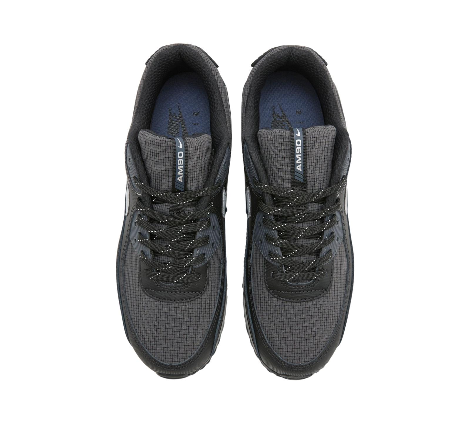 NIKE AIR MAX 90 BLACK REFLECTIVE SILVER