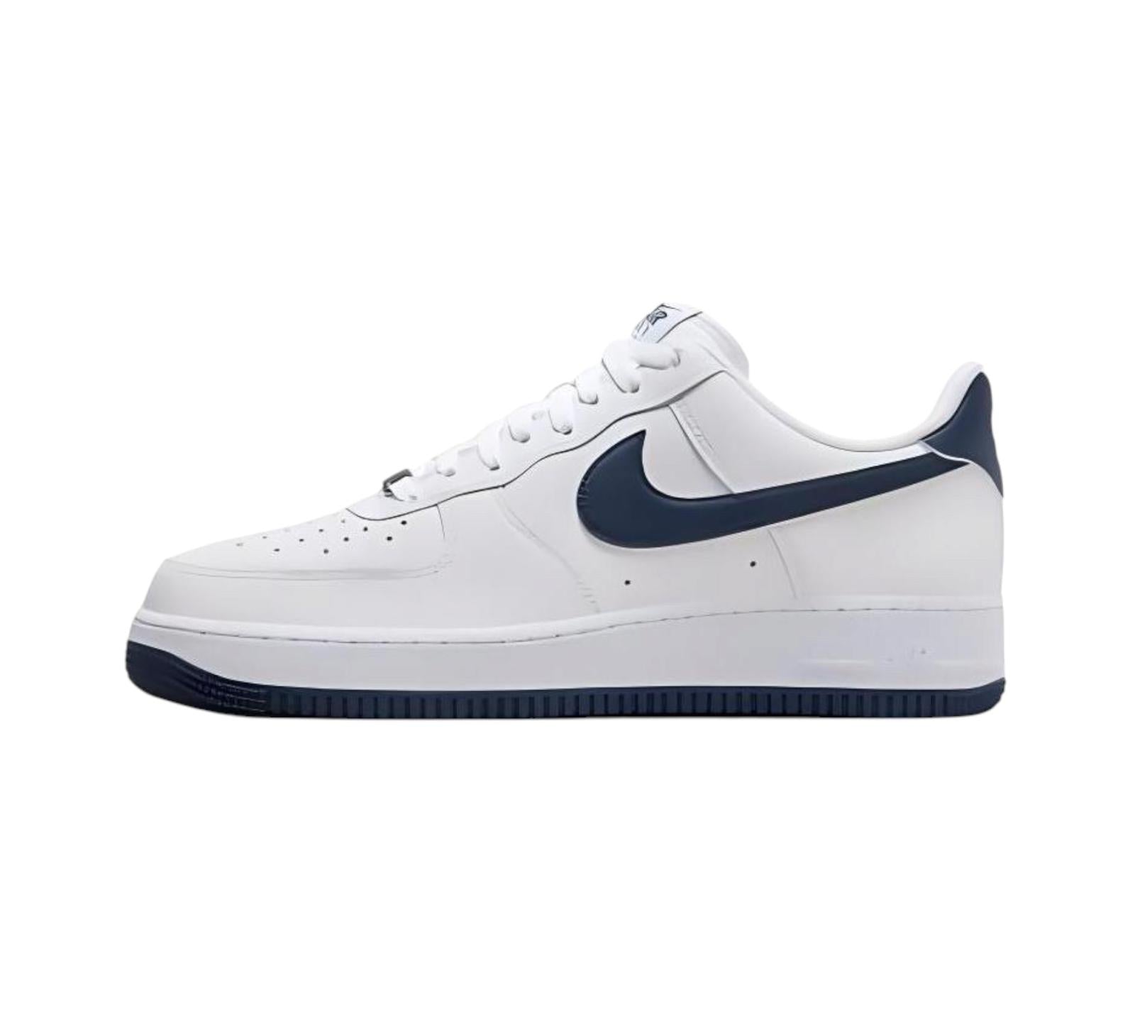 NIKE AIR FORCE 1 '07 WHITE MIDNIGHT NAVY