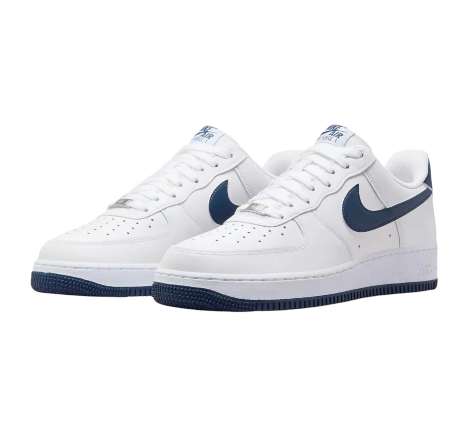 NIKE AIR FORCE 1 '07 WHITE MIDNIGHT NAVY