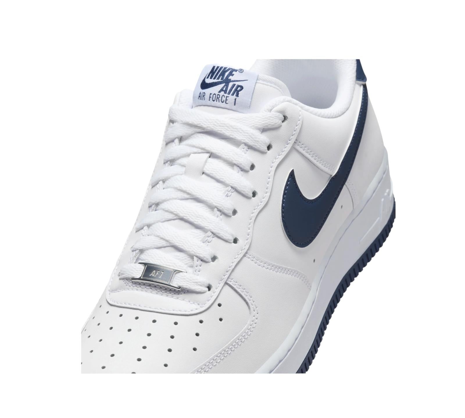 NIKE AIR FORCE 1 '07 WHITE MIDNIGHT NAVY