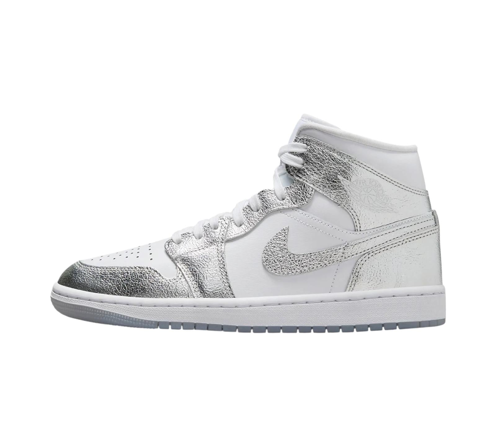 JORDAN 1 MID SE METALLIC SILVER