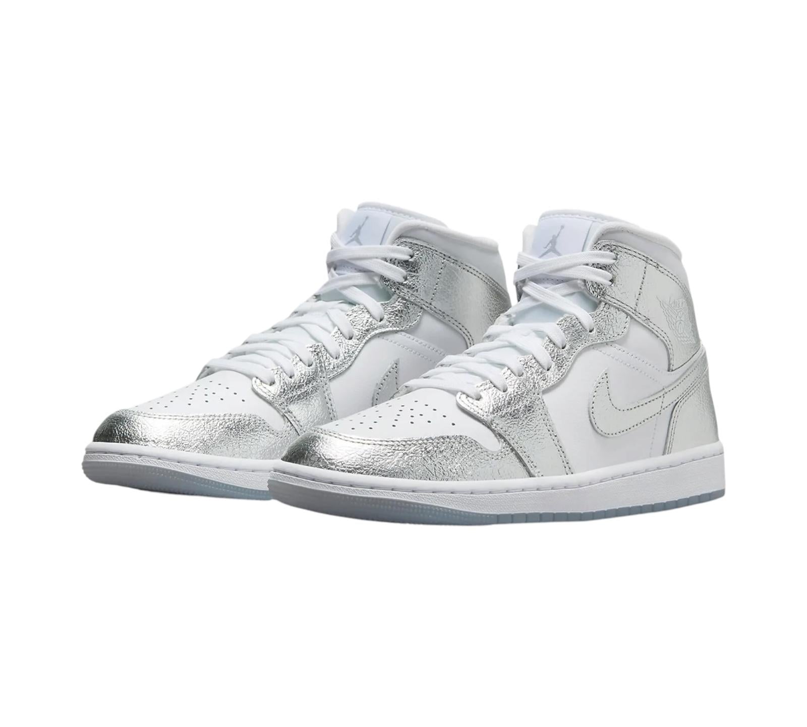 JORDAN 1 MID SE METALLIC SILVER