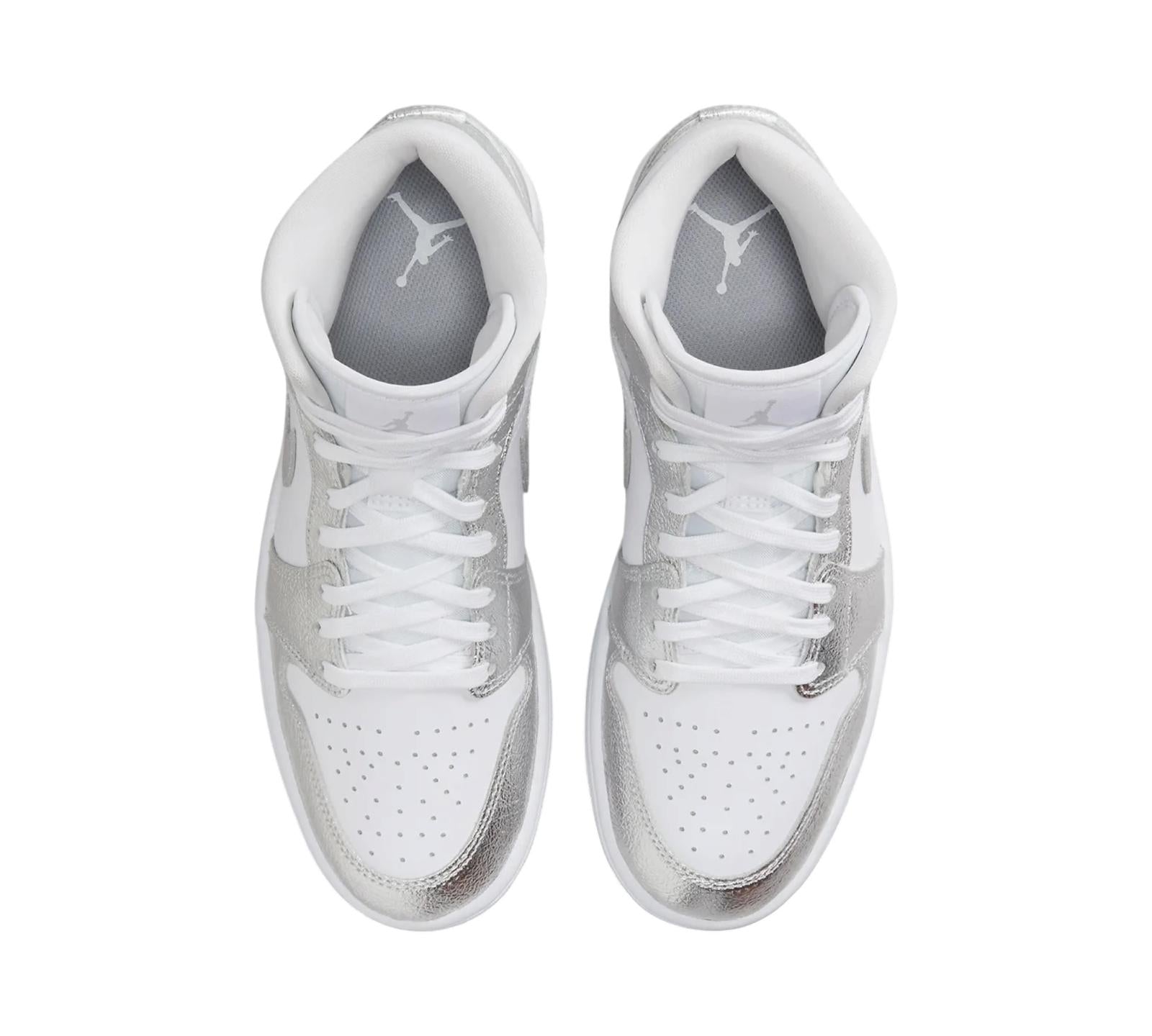 JORDAN 1 MID SE METALLIC SILVER