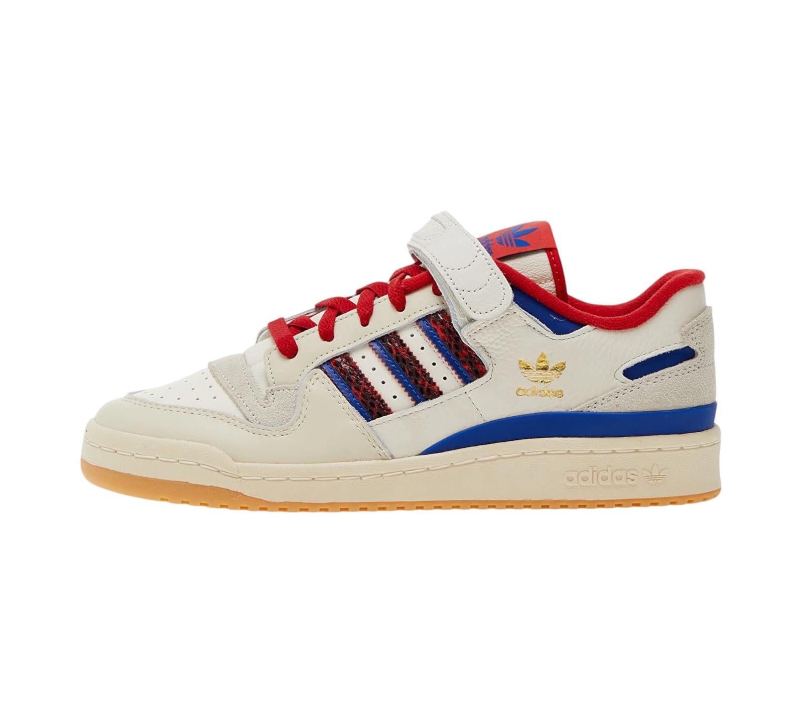 ADIDAS FORUM 84 LOW OFF WHITE SCARLET COLLEGIATE ROYAL