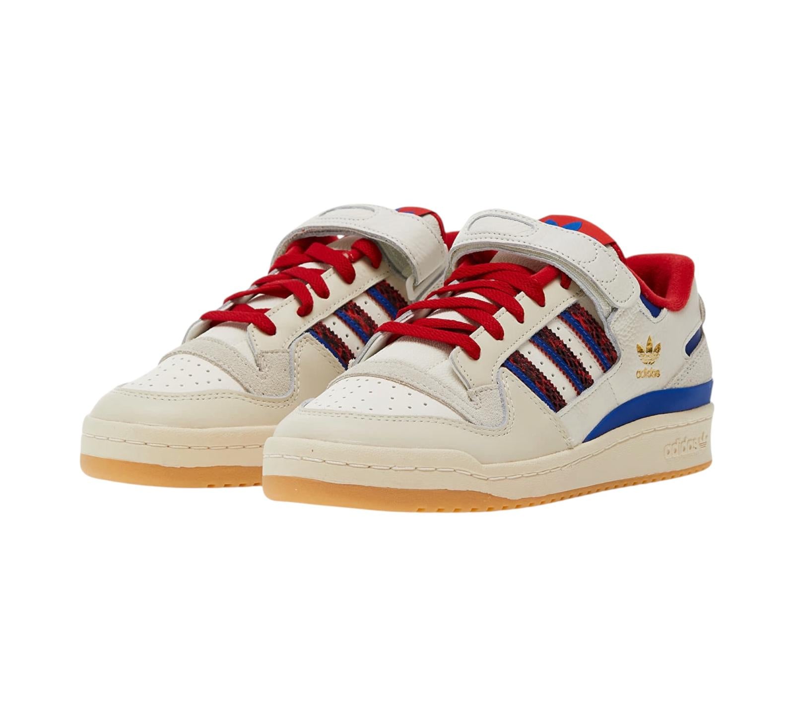 ADIDAS FORUM 84 LOW OFF WHITE SCARLET COLLEGIATE ROYAL