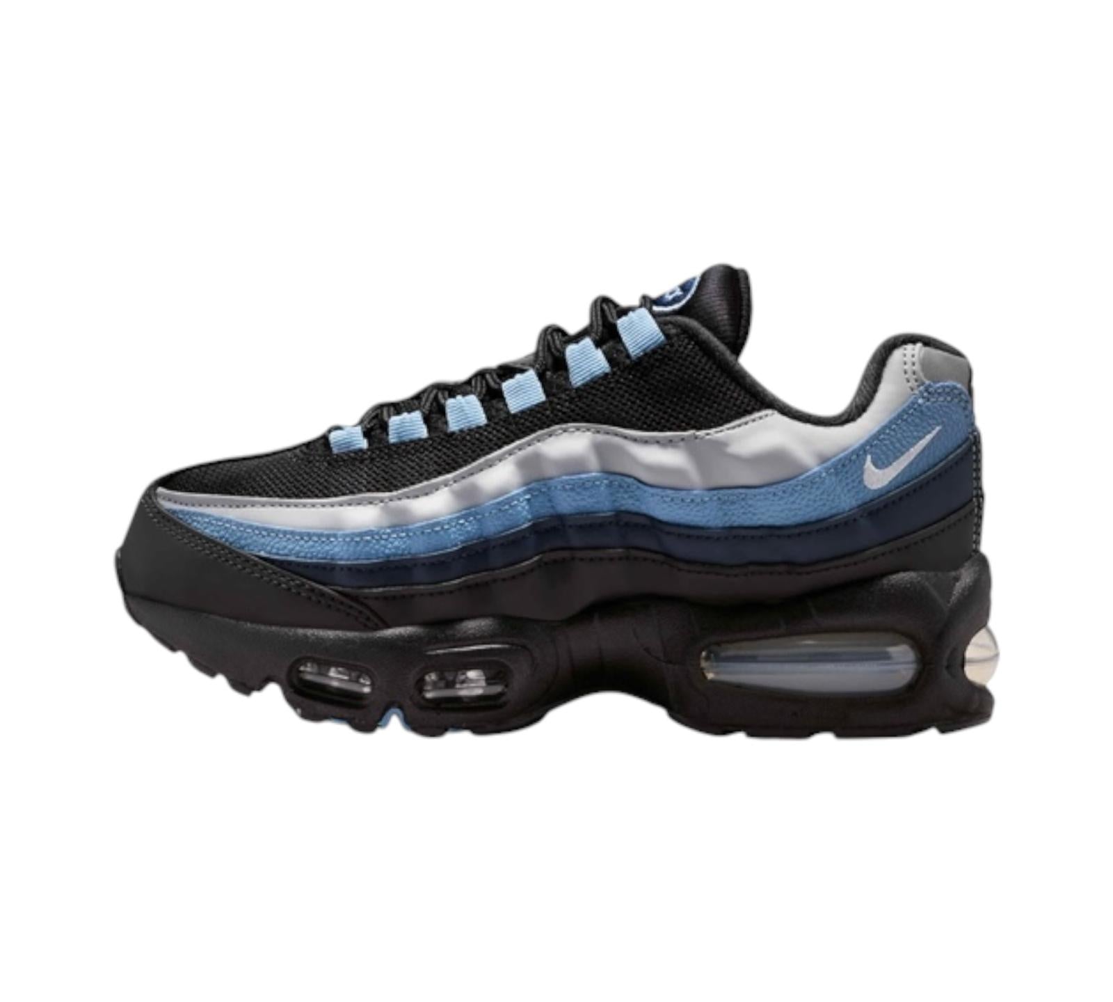 NIKE AIR MAX 95 BLACK SMOKE GREY WORK BLUE
