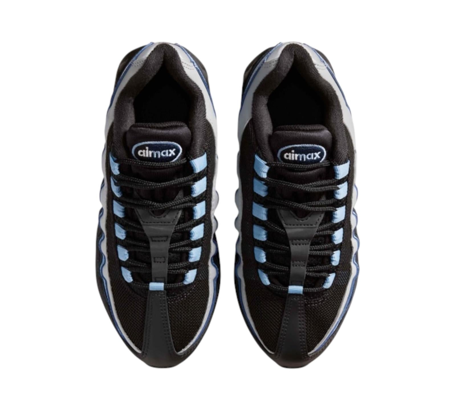 NIKE AIR MAX 95 BLACK SMOKE GREY WORK BLUE