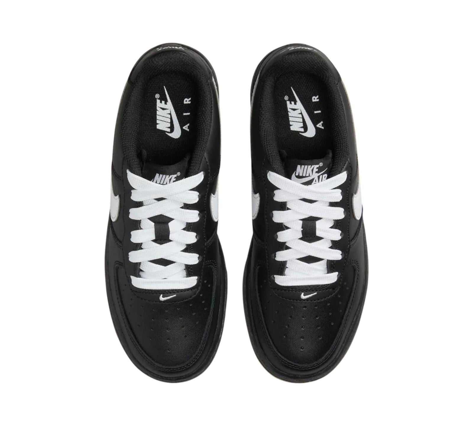 NIKE AIR FORCE 1 LOW LV8 BLACK GUM LIGHT BROWN WHITE