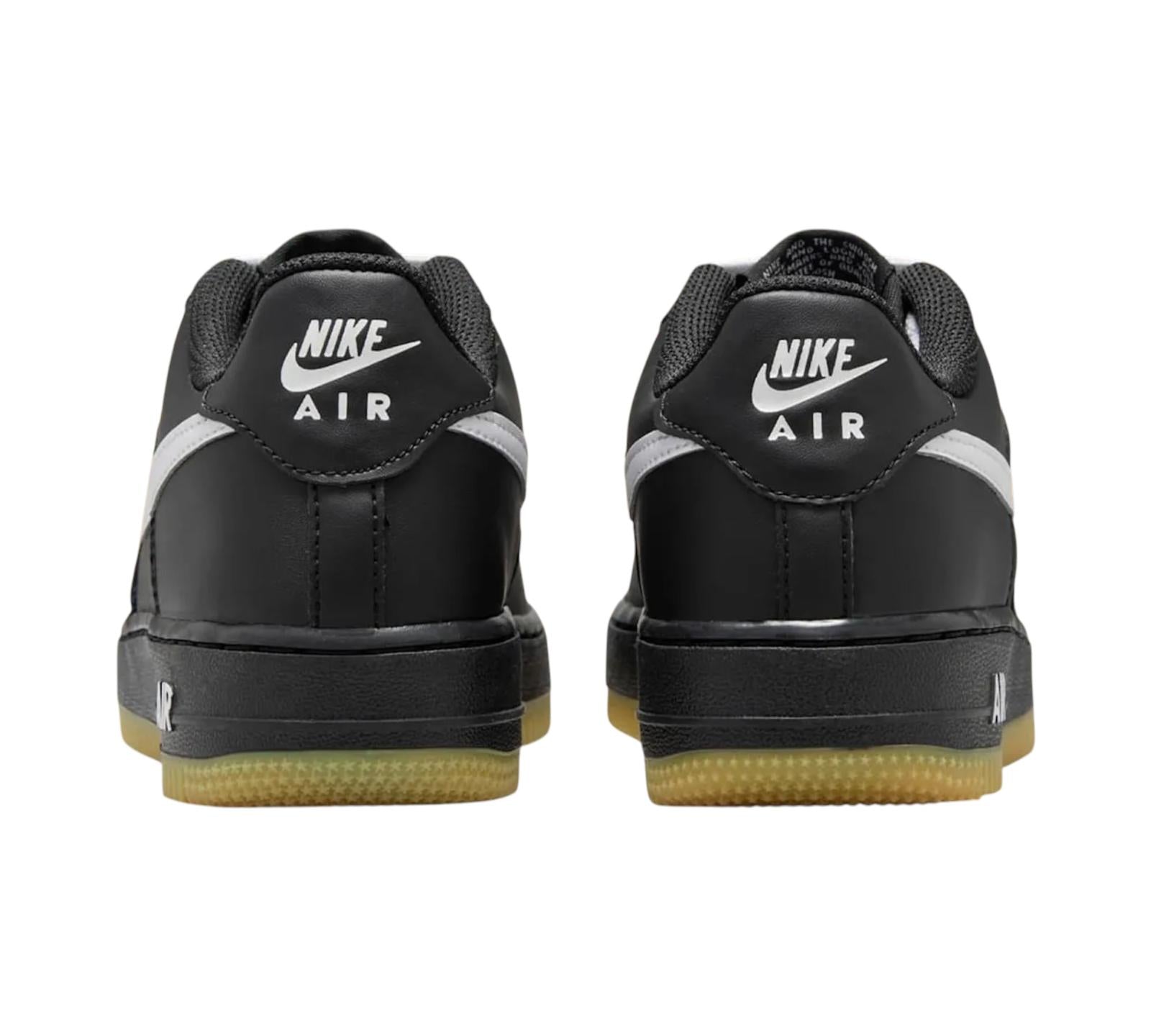 NIKE AIR FORCE 1 LOW LV8 BLACK GUM LIGHT BROWN WHITE