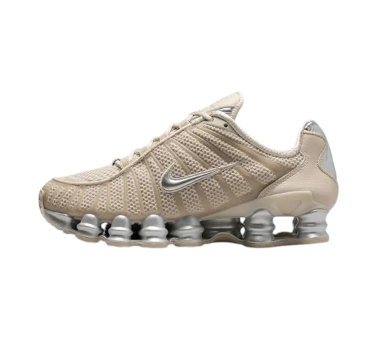 NIKE SHOX TL CREAM METALLIC SILVER