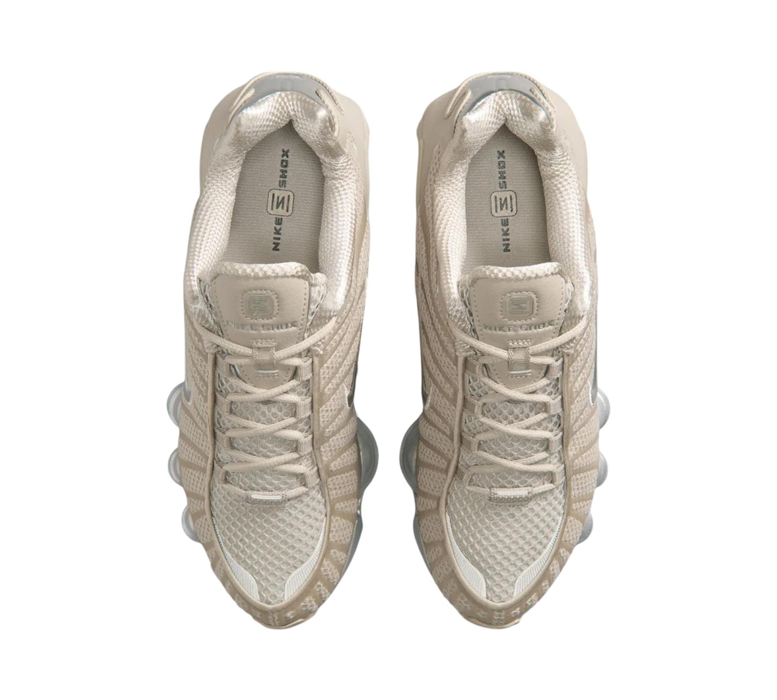NIKE SHOX TL CREAM METALLIC SILVER