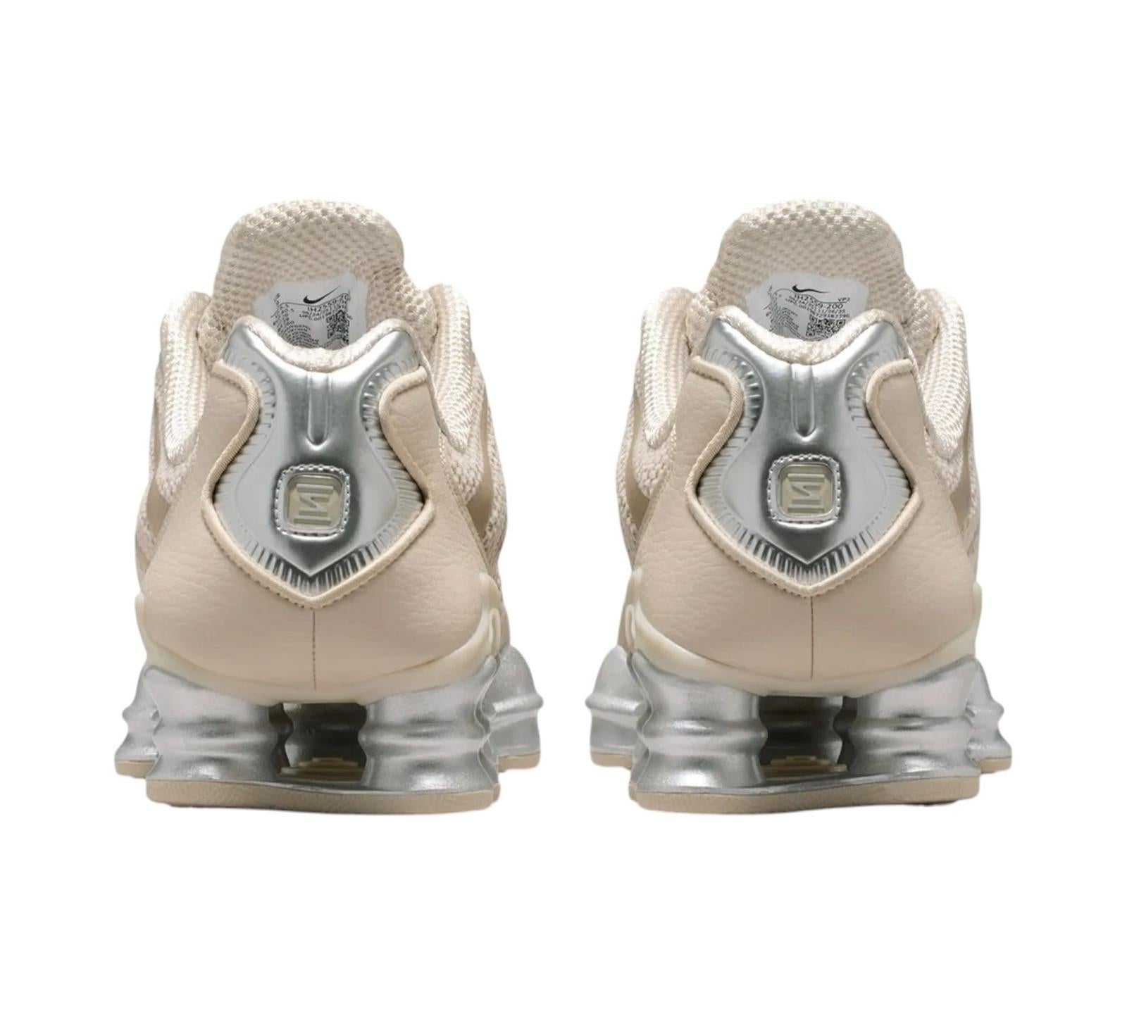 NIKE SHOX TL CREAM METALLIC SILVER