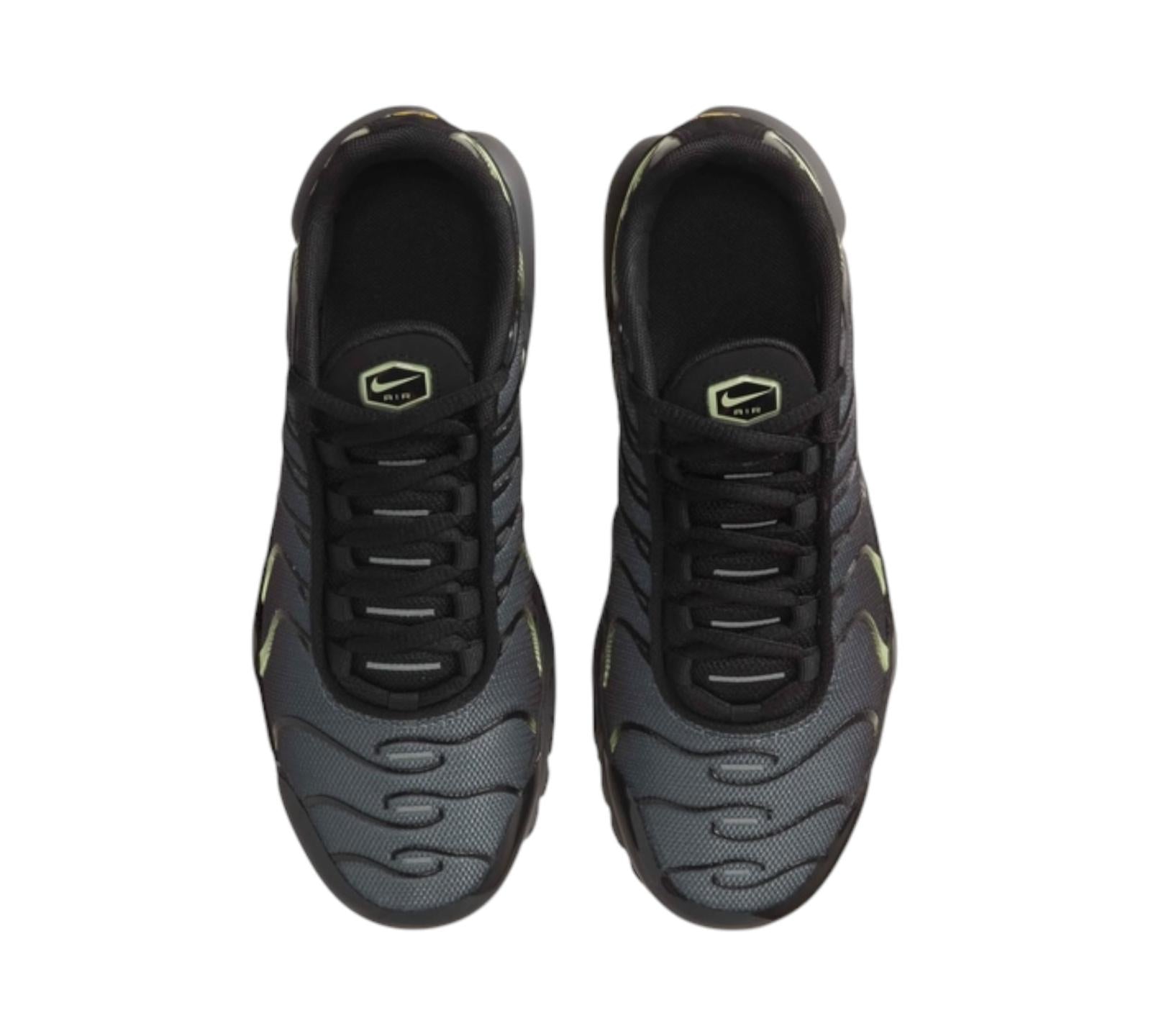 NIKE AIR MAX PLUS IRON GREY LIGHT LIQUID LIME BLACK