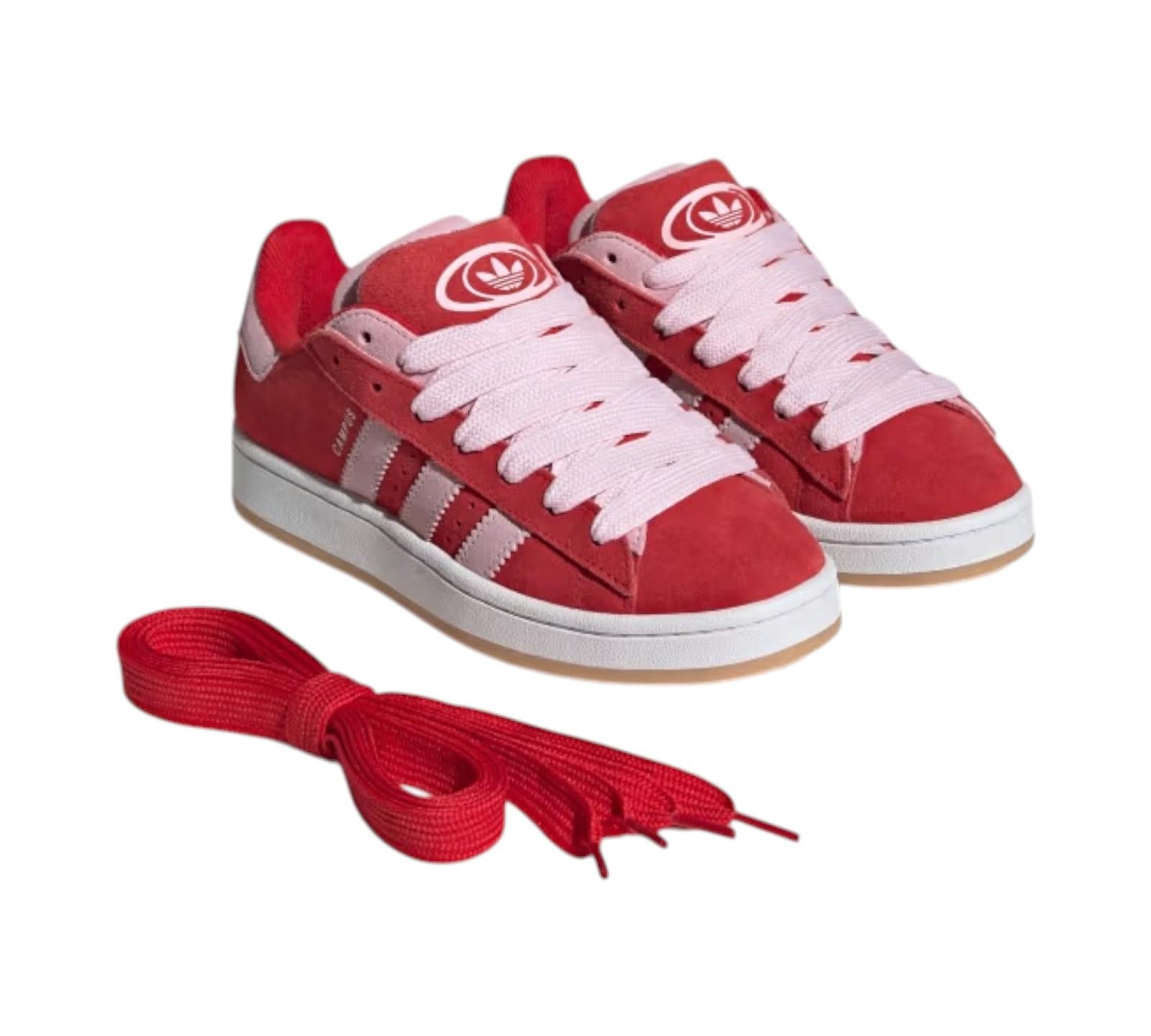ADIDAS CAMPUS DOUBLE 00S BETTER SCARLET PINK WHITE