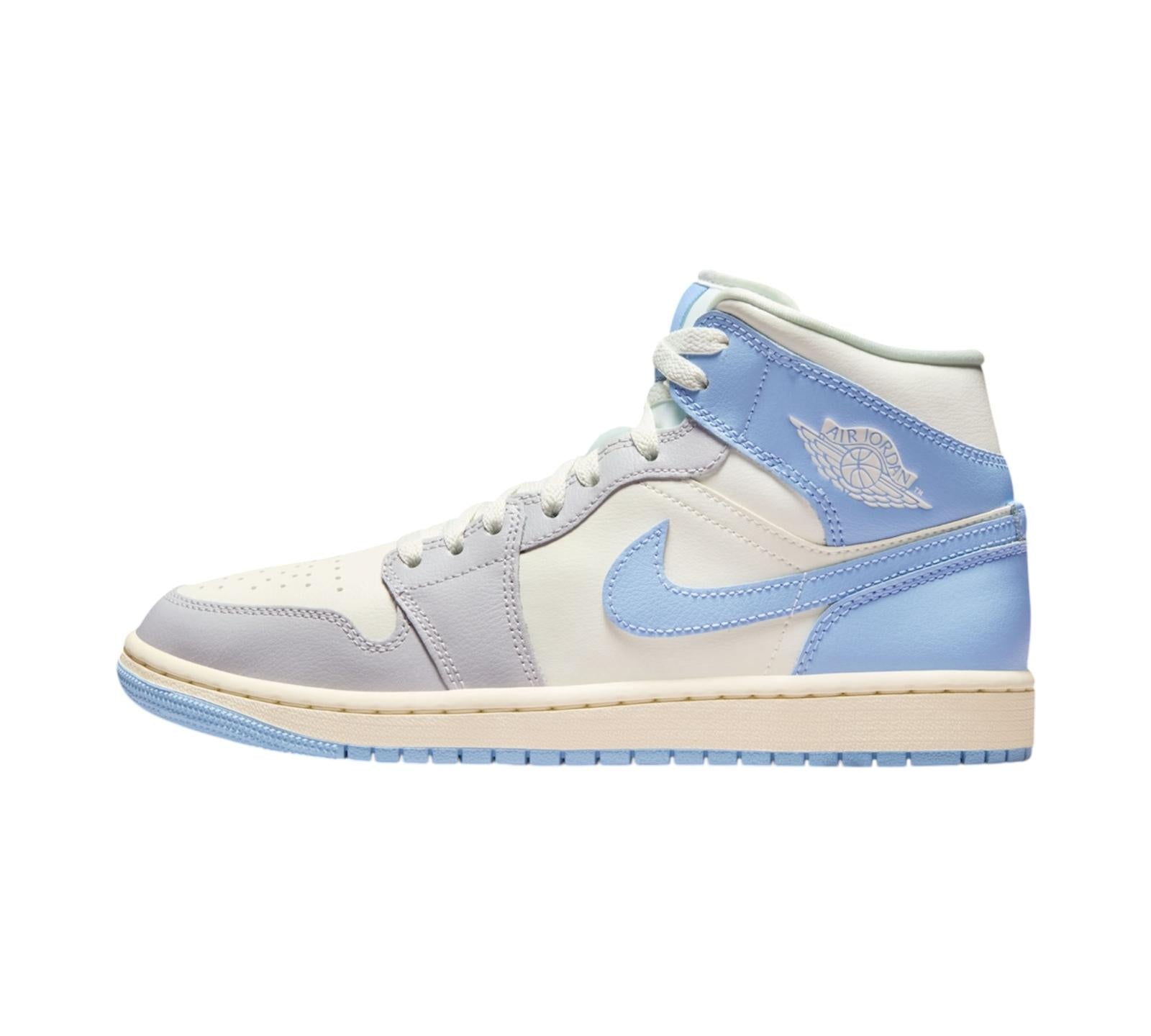 JORDAN 1 MID PSYCHIC BLUE SAIL COCONUT MILK