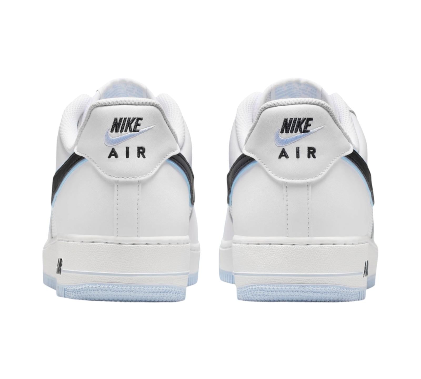 NIKE AIR FORCE 1 LOW '07 WHITE BLACK HYDROGEN BLUE