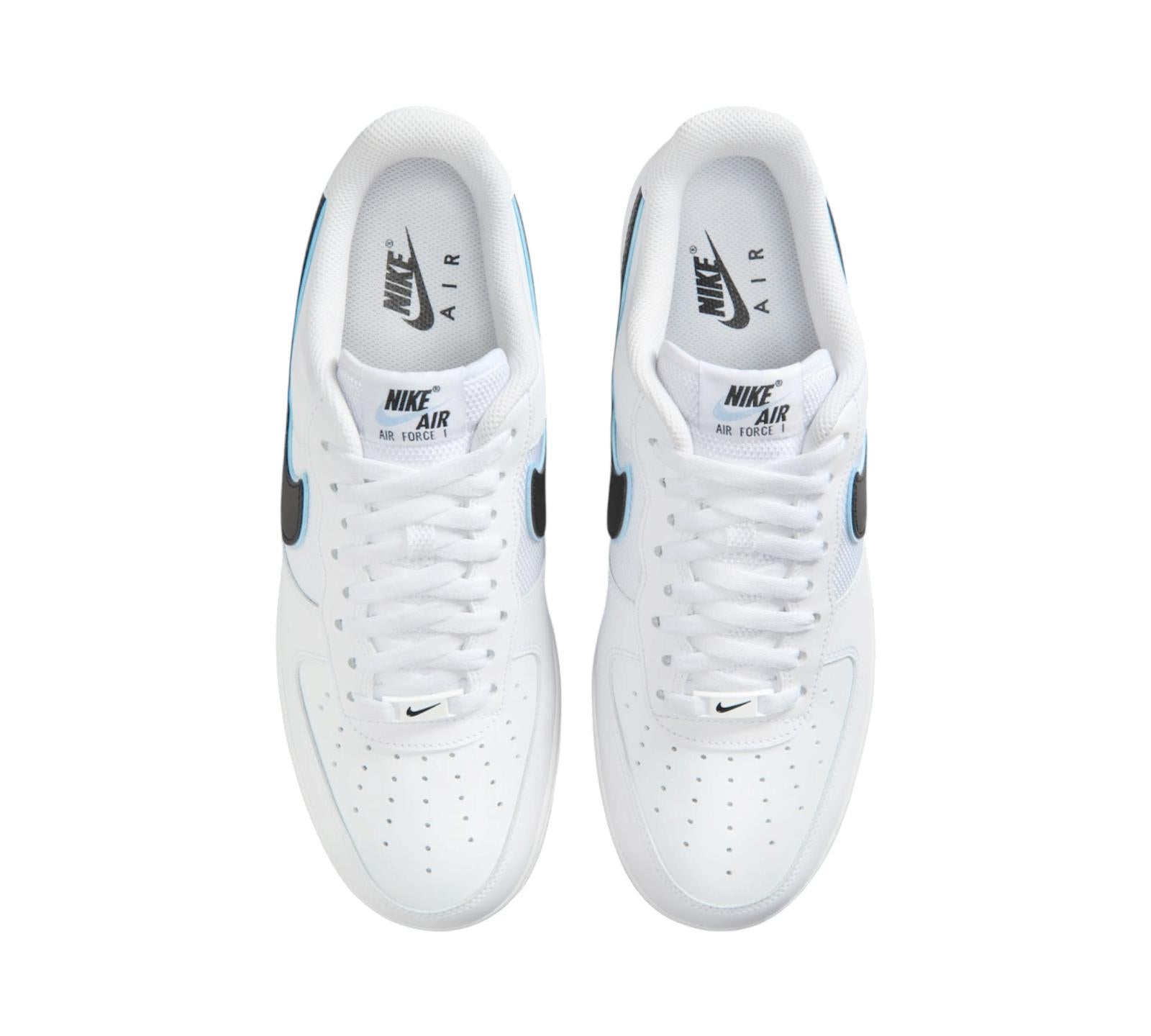 NIKE AIR FORCE 1 LOW '07 WHITE BLACK HYDROGEN BLUE