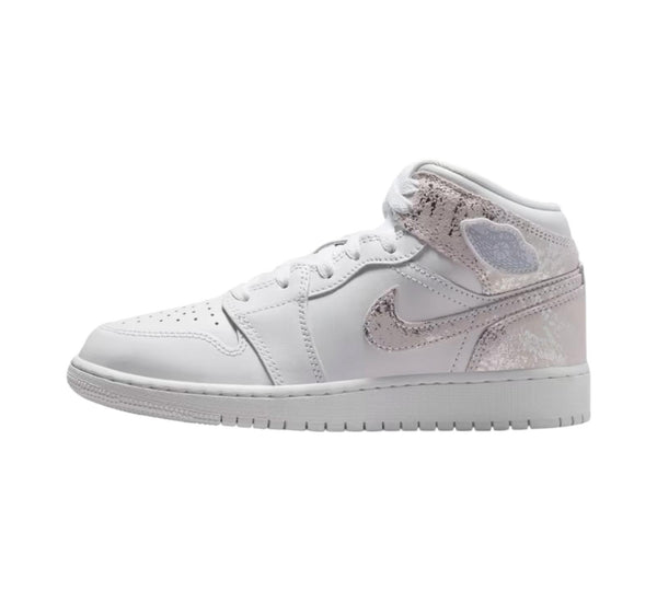 JORDAN 1 MID SE WHITE FIELD SILVER