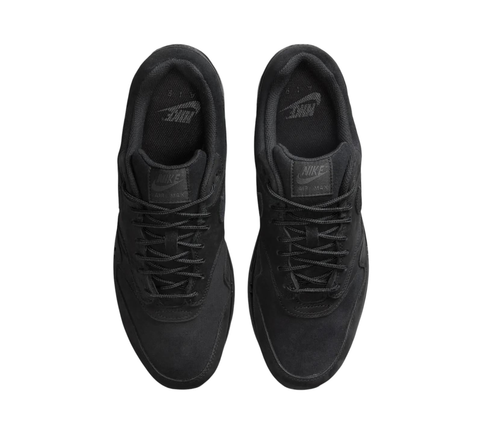 NIKE AIR MAX 1 PREMIUM NUBUCK BLACK CAT