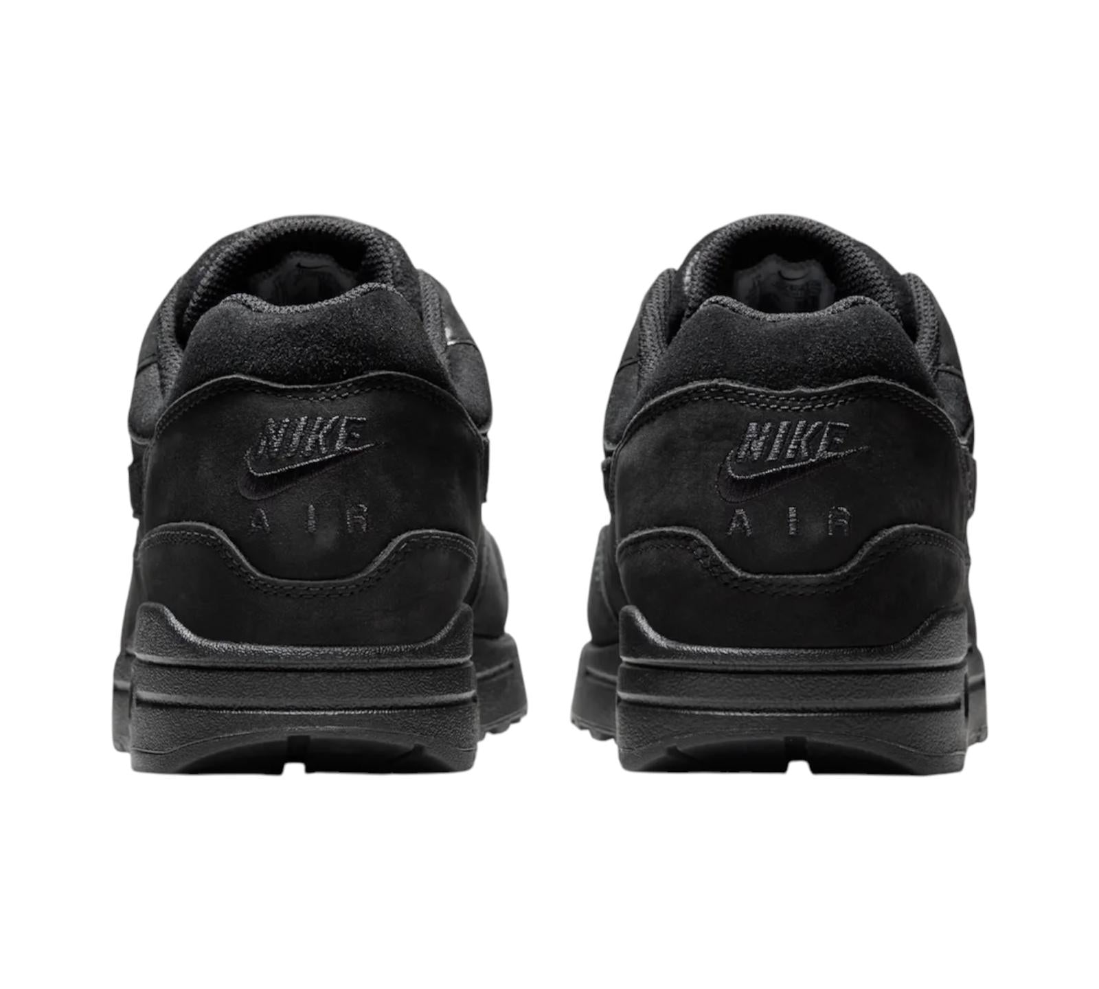 NIKE AIR MAX 1 PREMIUM NUBUCK BLACK CAT